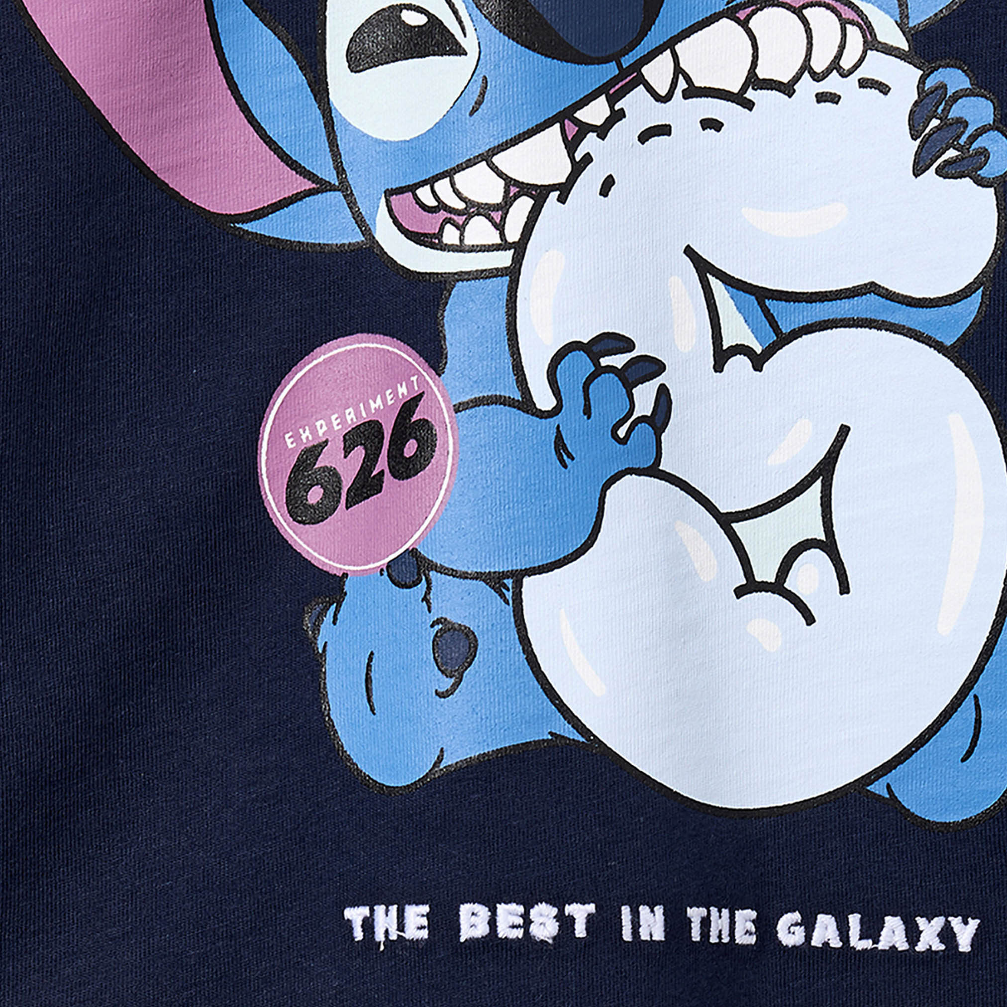 Disney Cotton Crew Neck Long Sleeves Pyjama Set with Stitch Print-boys-clothing-nightwear-image-5