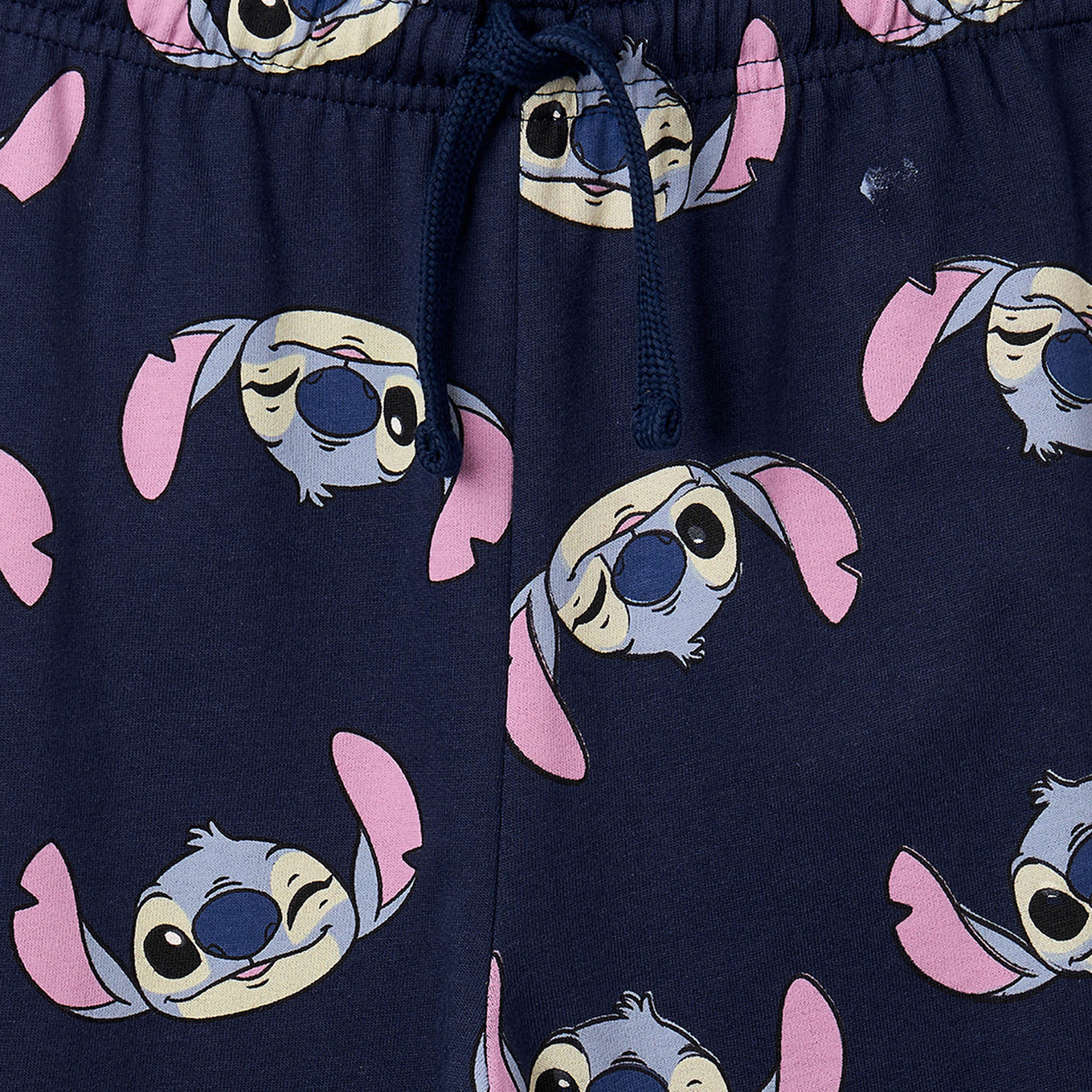 Disney Cotton Crew Neck Long Sleeves Pyjama Set with Stitch Print-boys-clothing-nightwear-image-6