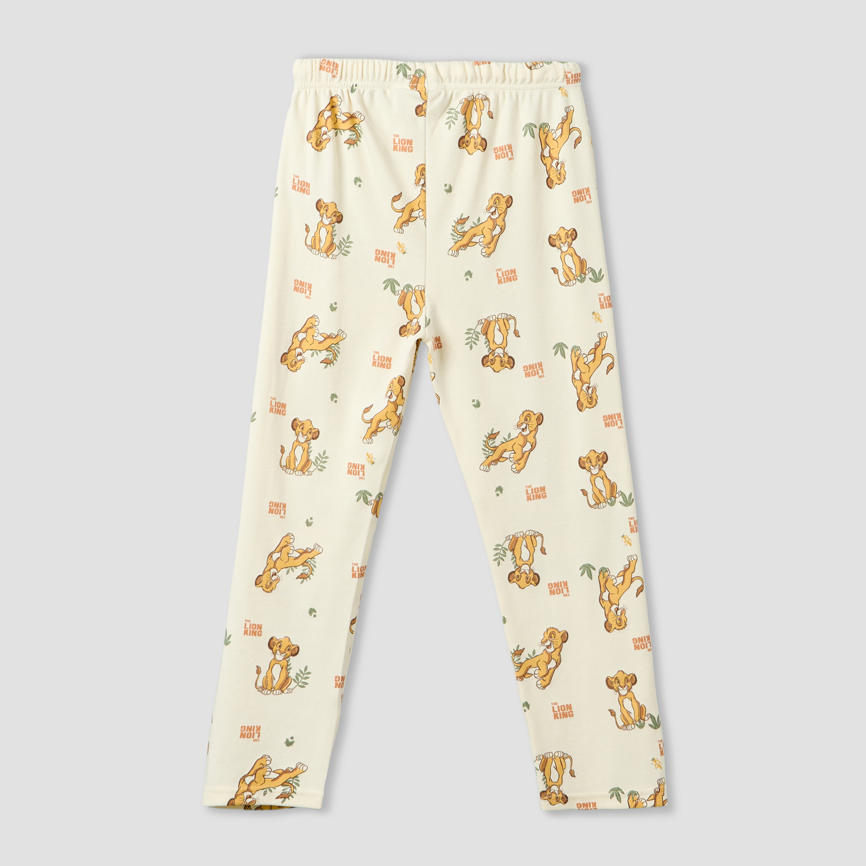 Disney Cotton Collared Long Sleeve Pyjama Set with The Lion King Print-boys-clothing-nightwear-image-5