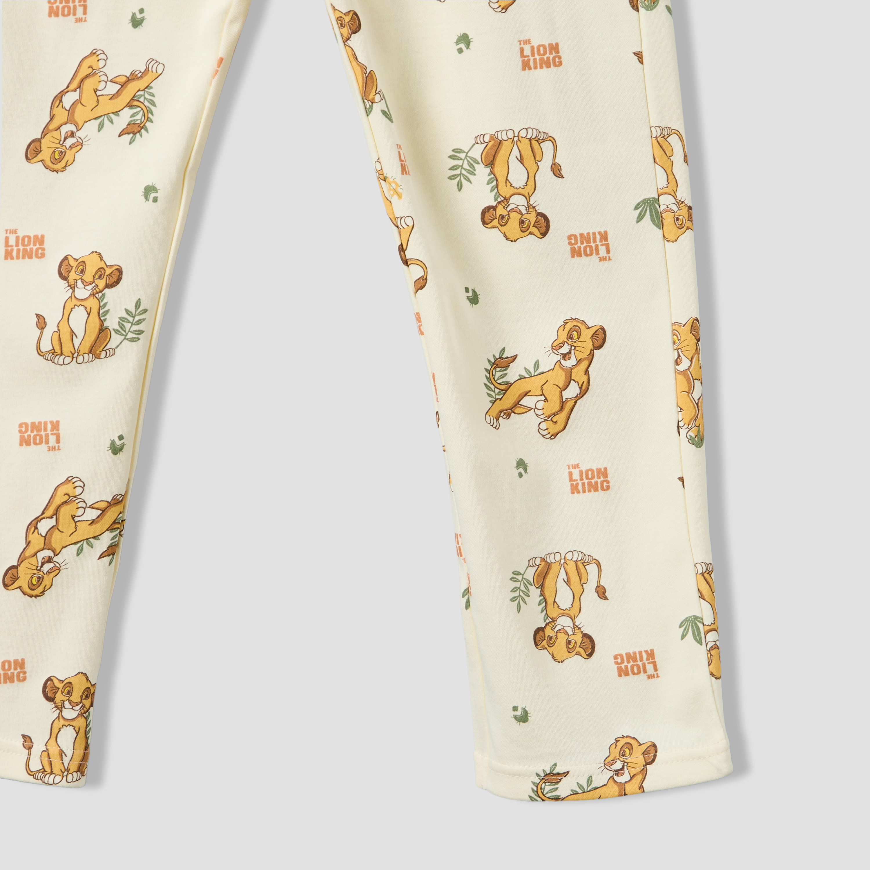 Disney Cotton Collared Long Sleeve Pyjama Set with The Lion King Print-boys-clothing-nightwear-image-9