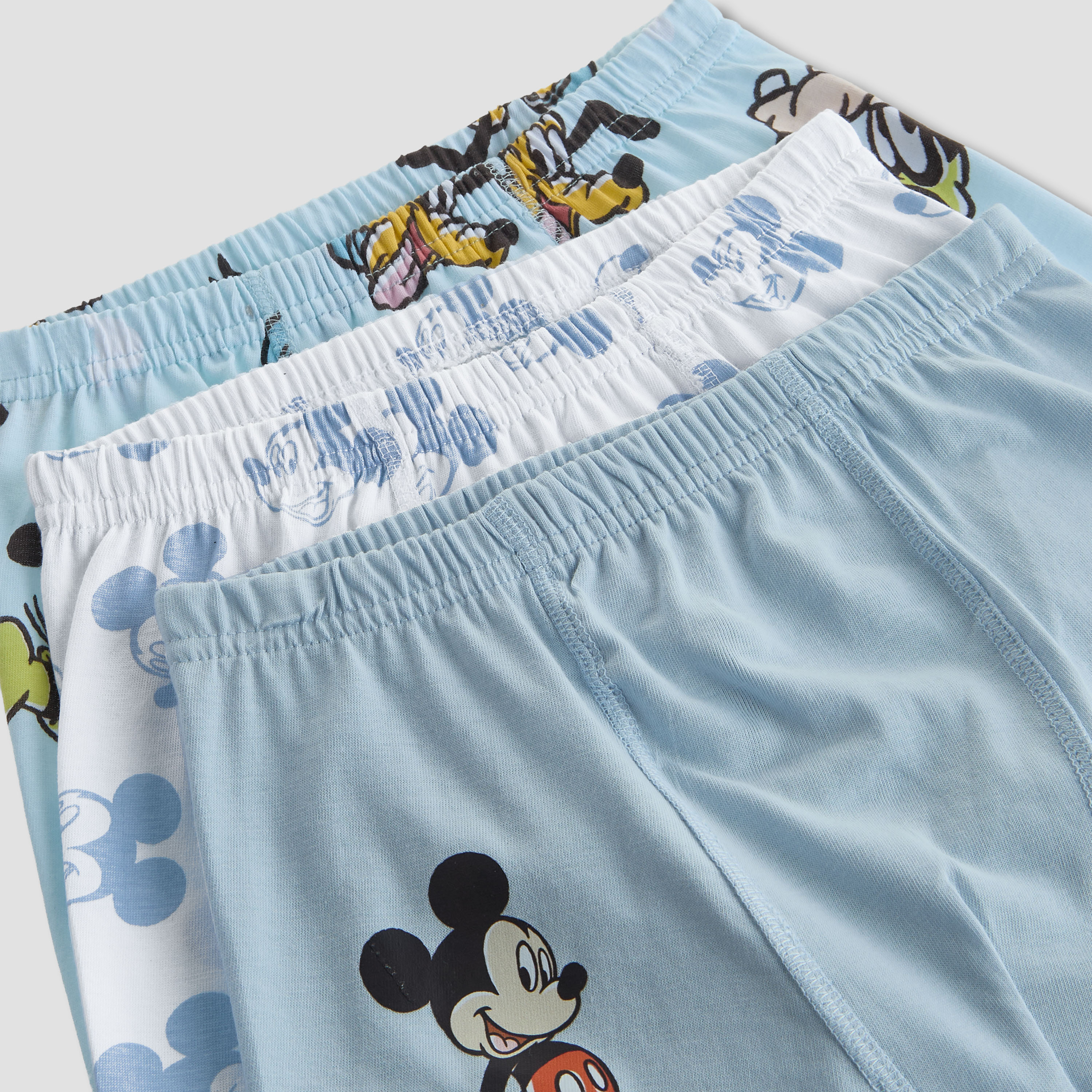 Pack of 3 Disney Cotton Boxers with Mickey Mouse Print-boys-clothing-innerwear-boxersandbriefs-image-5
