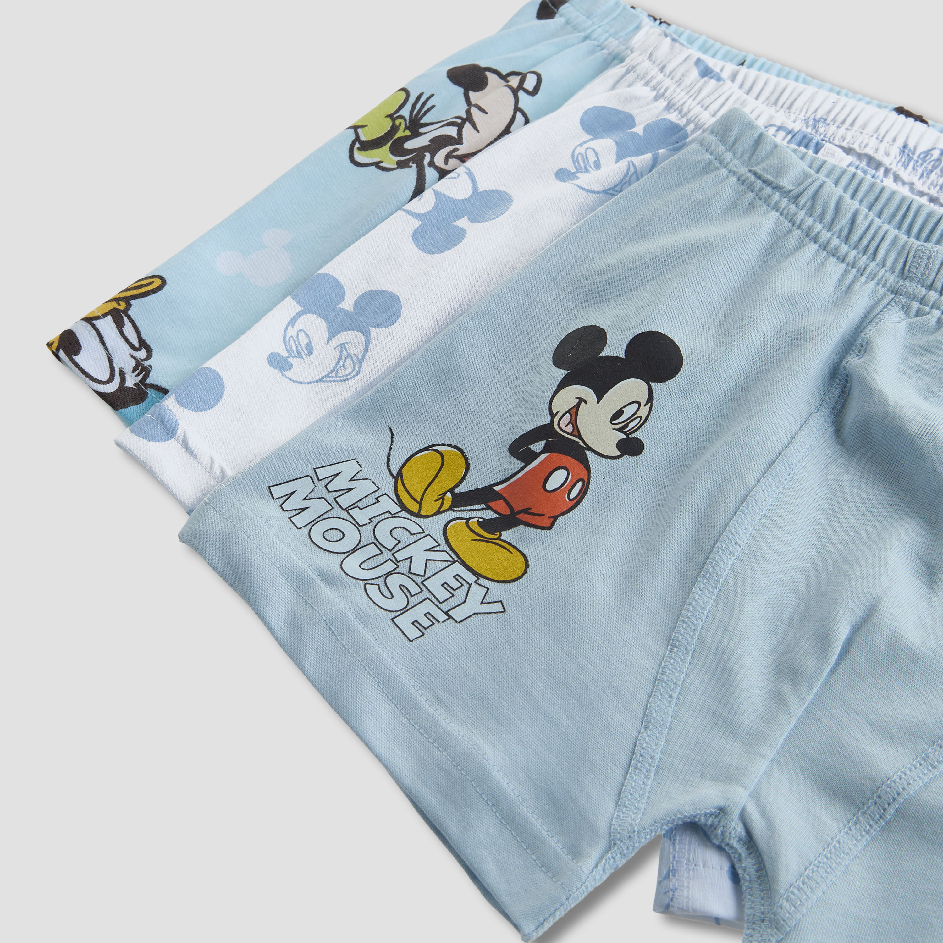 Pack of 3 Disney Cotton Boxers with Mickey Mouse Print-boys-clothing-innerwear-boxersandbriefs-image-6