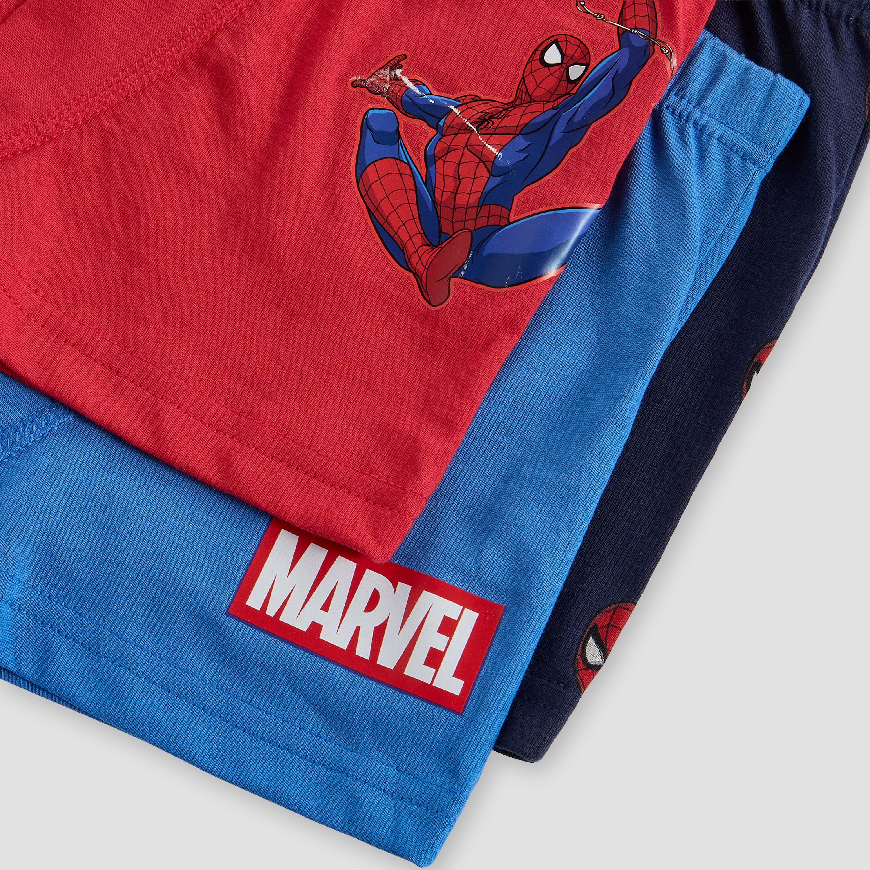 Pack of 3 Cotton Boxers with Spider-Man Print-boys-clothing-innerwear-boxersandbriefs-image-6