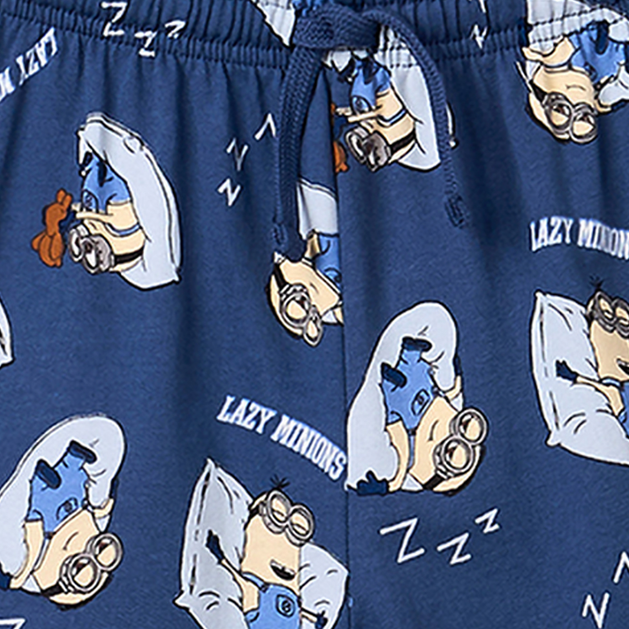 طقم بيجاما قطن بياقة دائرية وأكمام قصيرة بطبعات مينونز من يونيفرسال-boys-clothing-nightwear-image-6