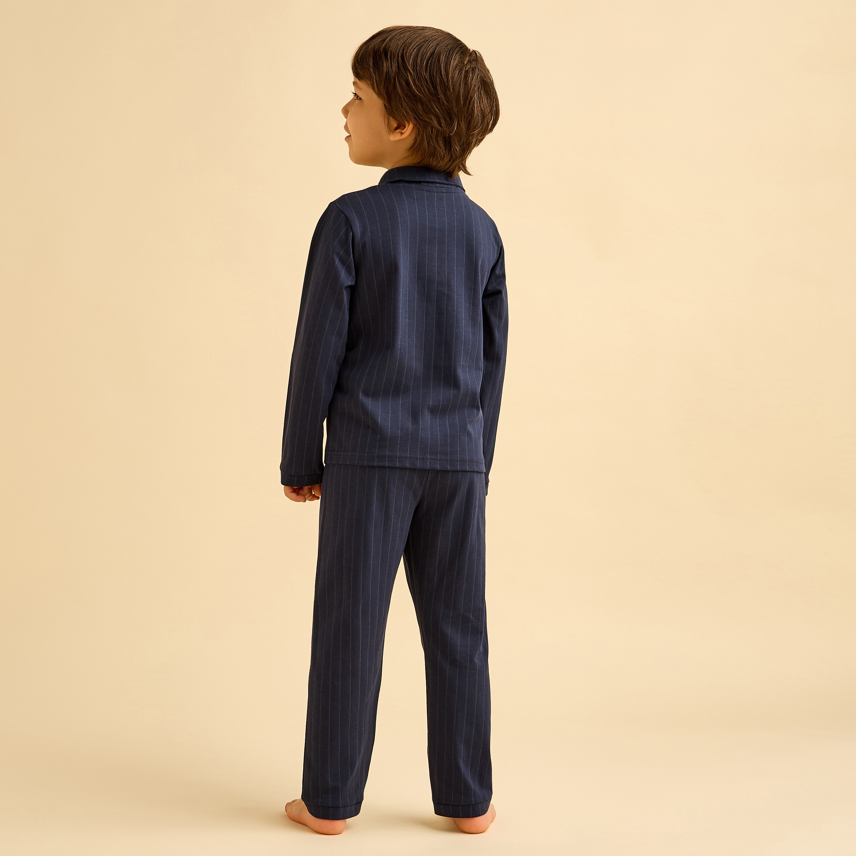طقم بيجاما قطن بياقة وأكمام طويلة بطبعات من بلايستيشن-boys-clothing-nightwear-image-4