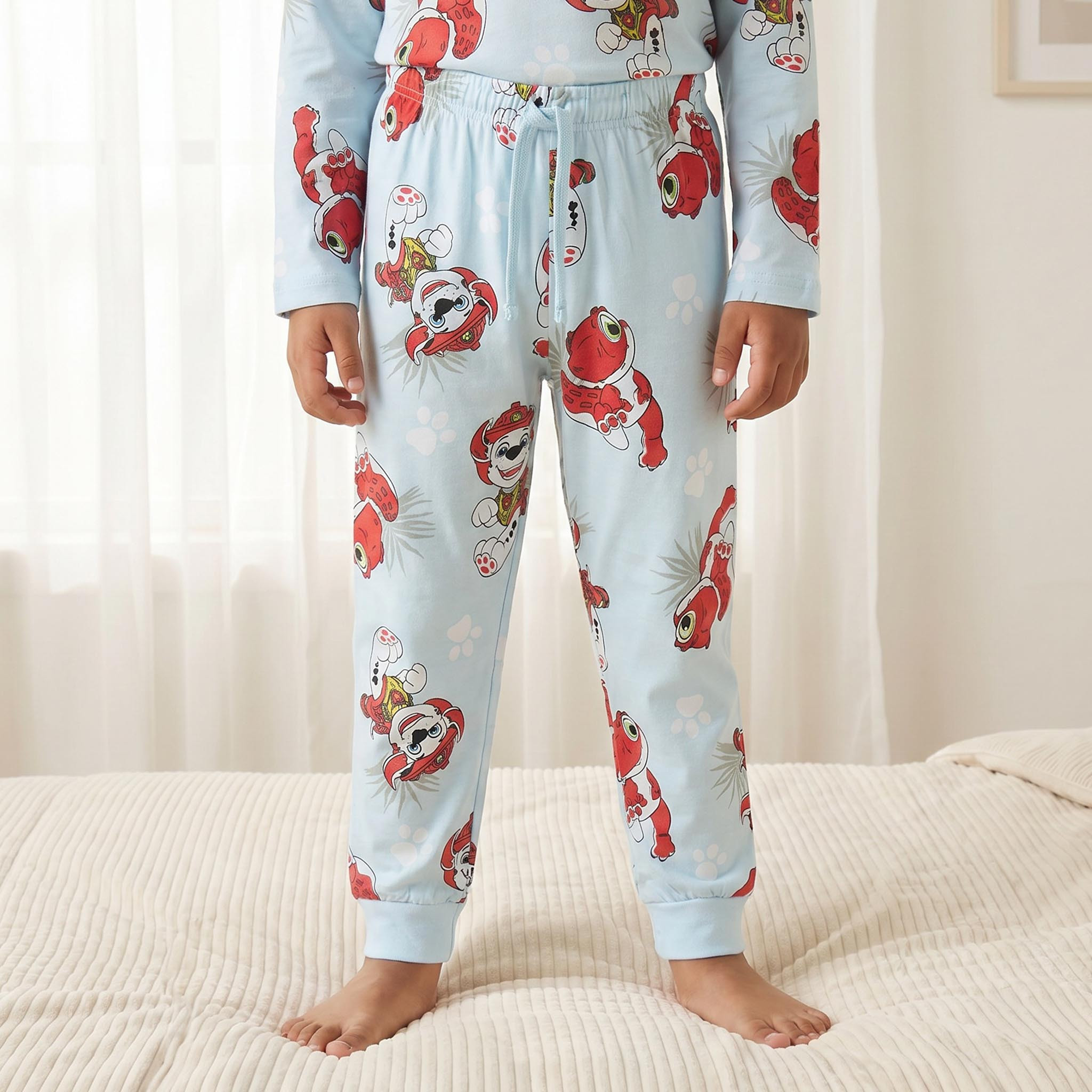 طقم بيجاما قطن بياقة ضيقة وأكمام طويلة بطبعات باو باترول - عبوة من 2-boys-clothing-nightwear-image-5