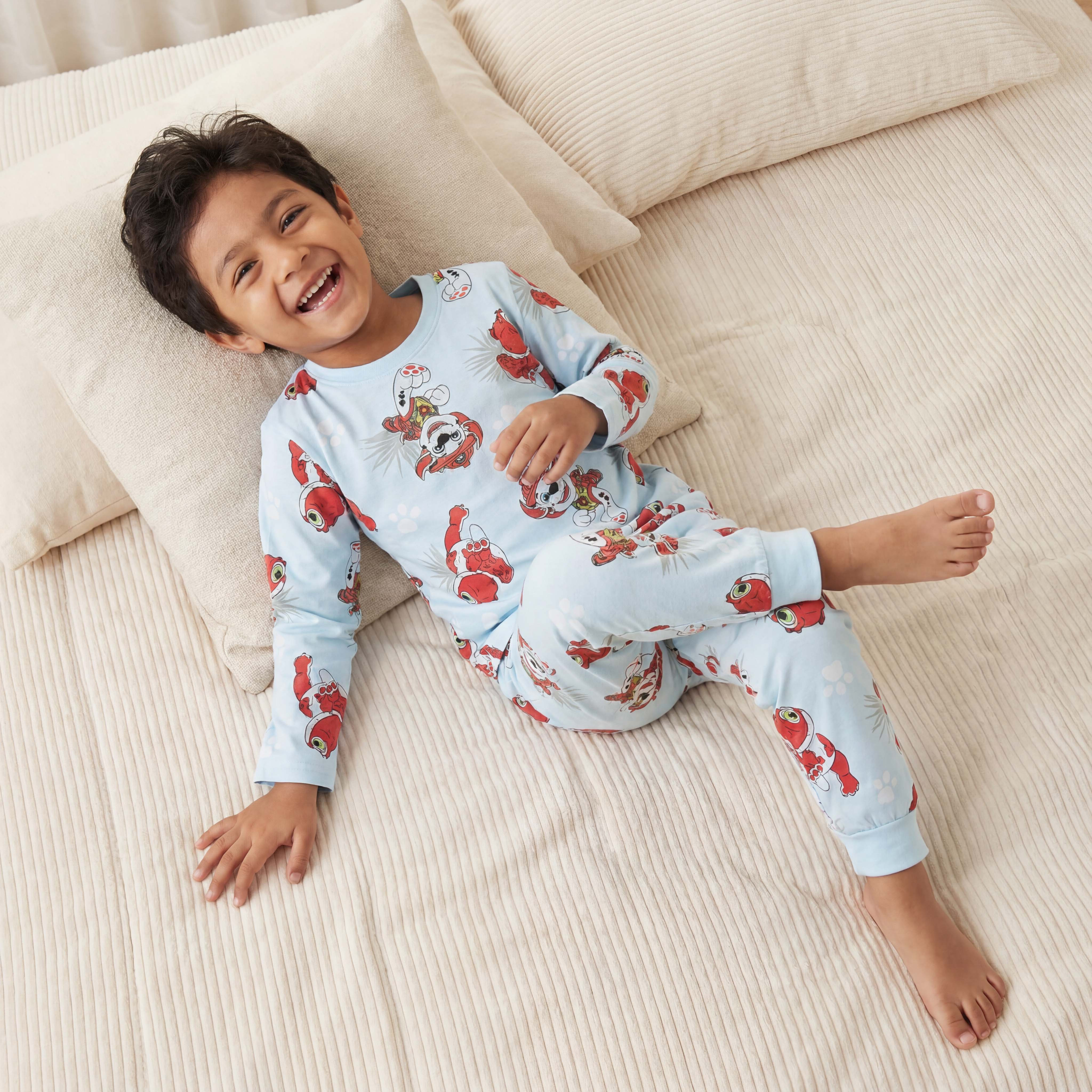 طقم بيجاما قطن بياقة ضيقة وأكمام طويلة بطبعات باو باترول - عبوة من 2-boys-clothing-nightwear-image-9