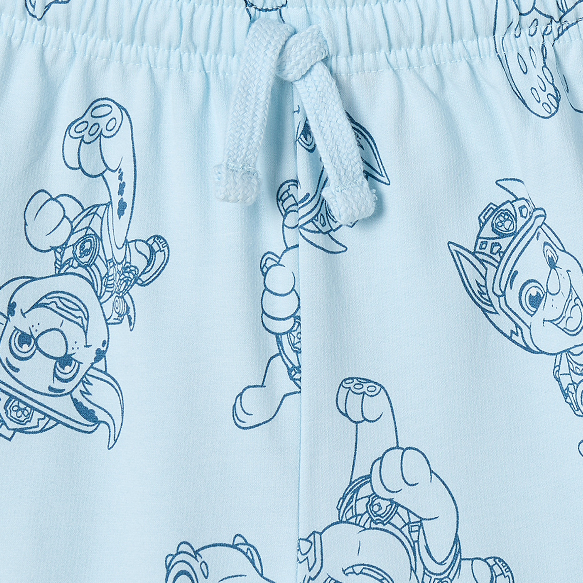 Cotton Crew Neck Long Sleeves Pyjama Set with PAW Patrol Print-boys-clothing-nightwear-image-7