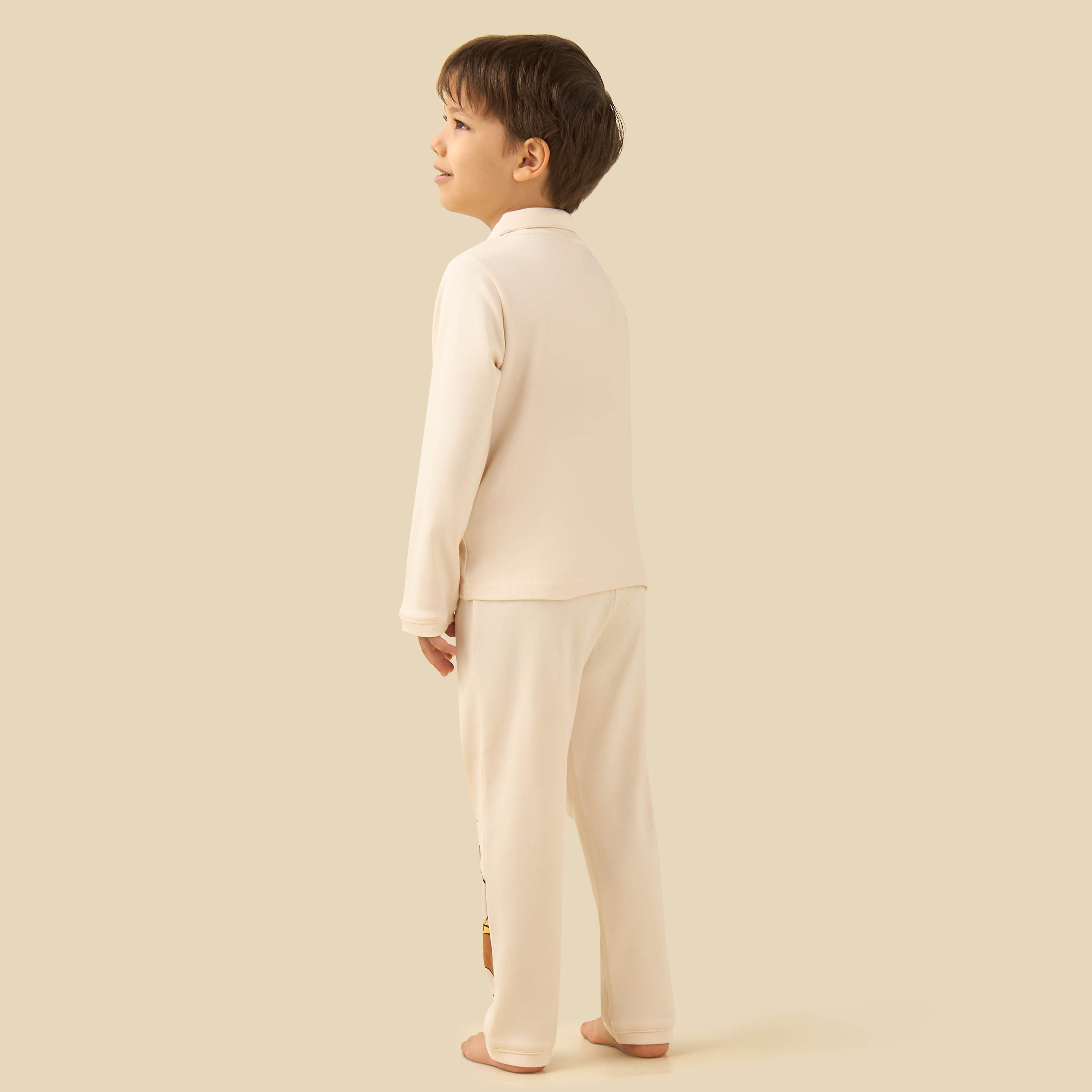 Cotton Collared Long Sleeves Pyjama Set with PAW Patrol Print-boys-clothing-nightwear-image-4