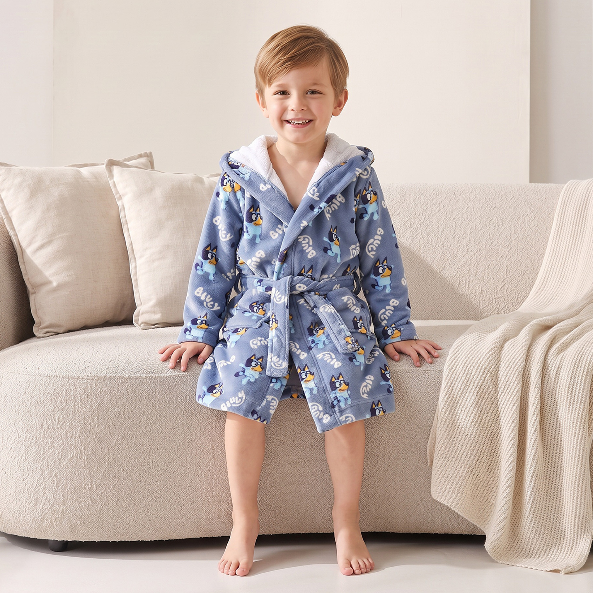 روب حمام قطن بأكمام طويلة وقبعة وطبعات جرافيك من بلوي-boys-clothing-nightwear-image-5