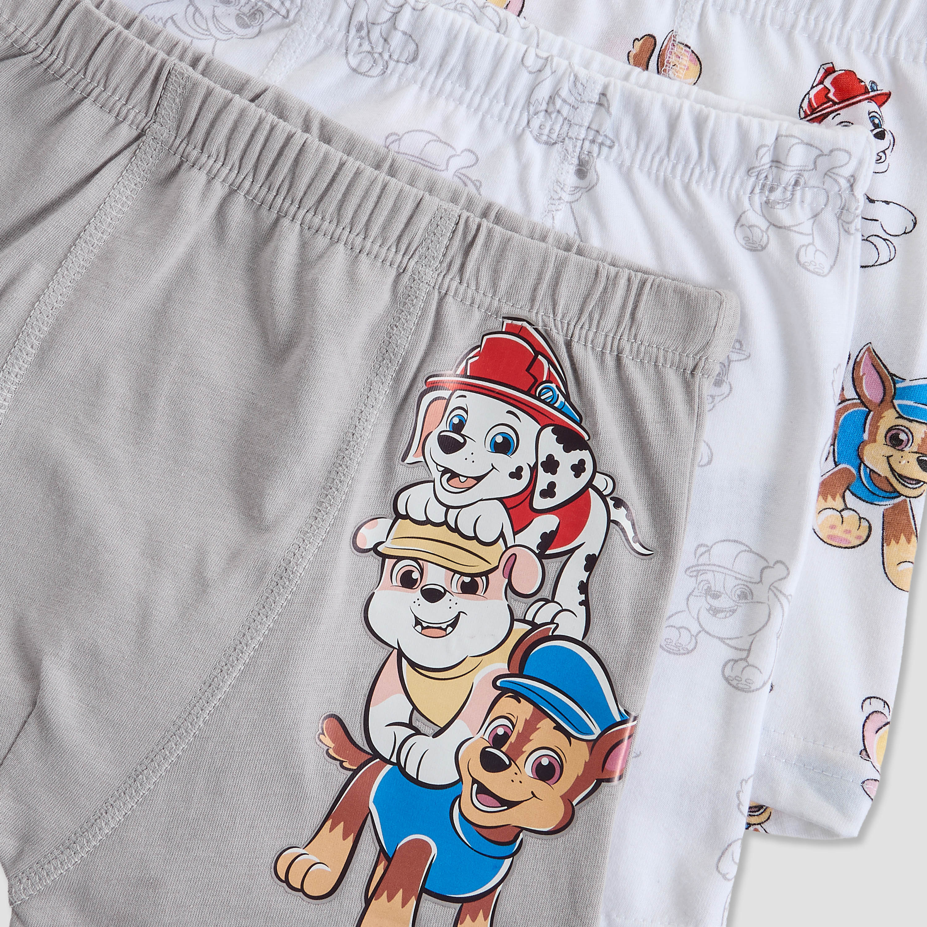 Pack of 3 Cotton Boxers with PAW Patrol Print-baby-boys-clothing-innerwear-image-5