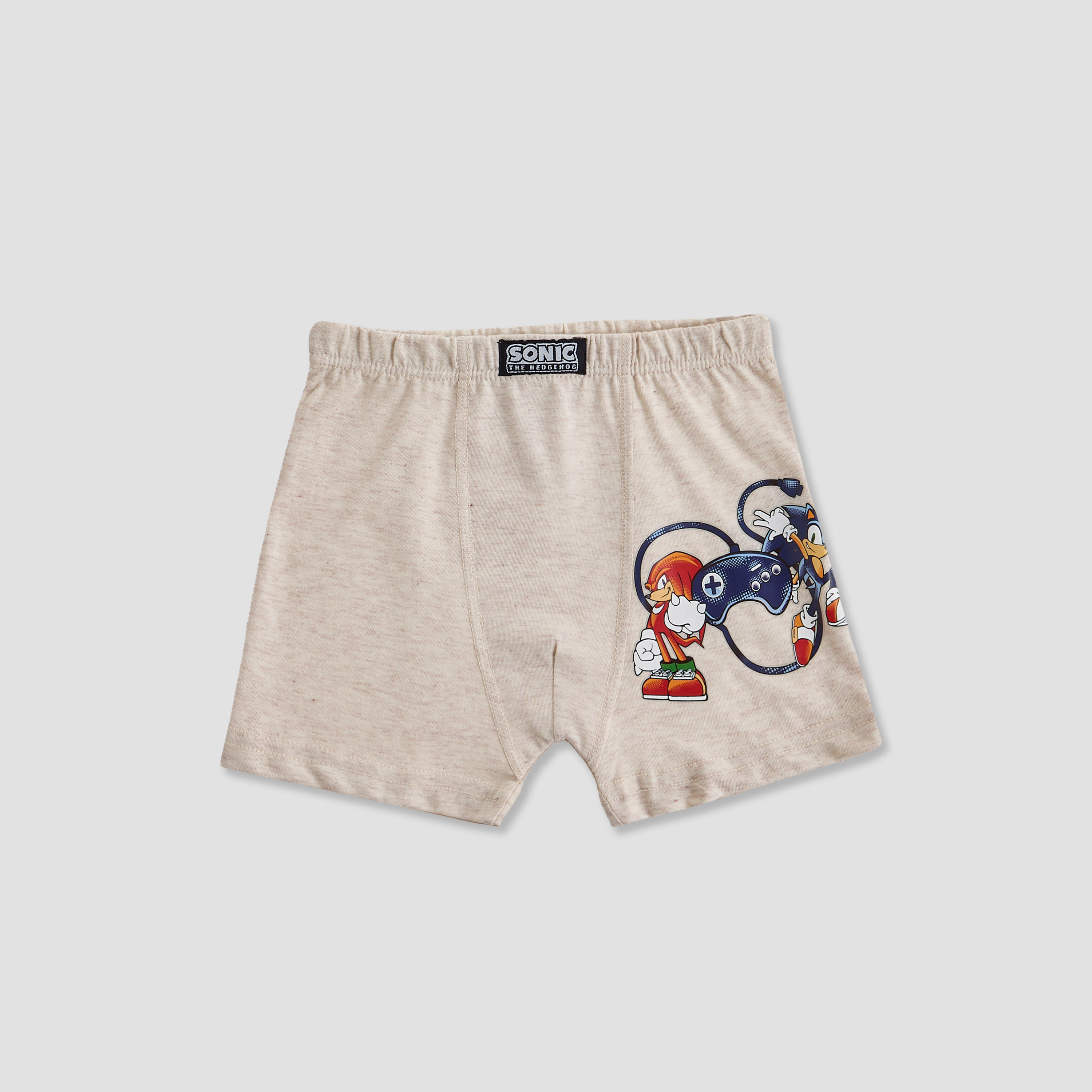 Pack of 3 Cotton Boxers with Sonic the Hedgehog Print-boys-clothing-innerwear-boxersandbriefs-image-4