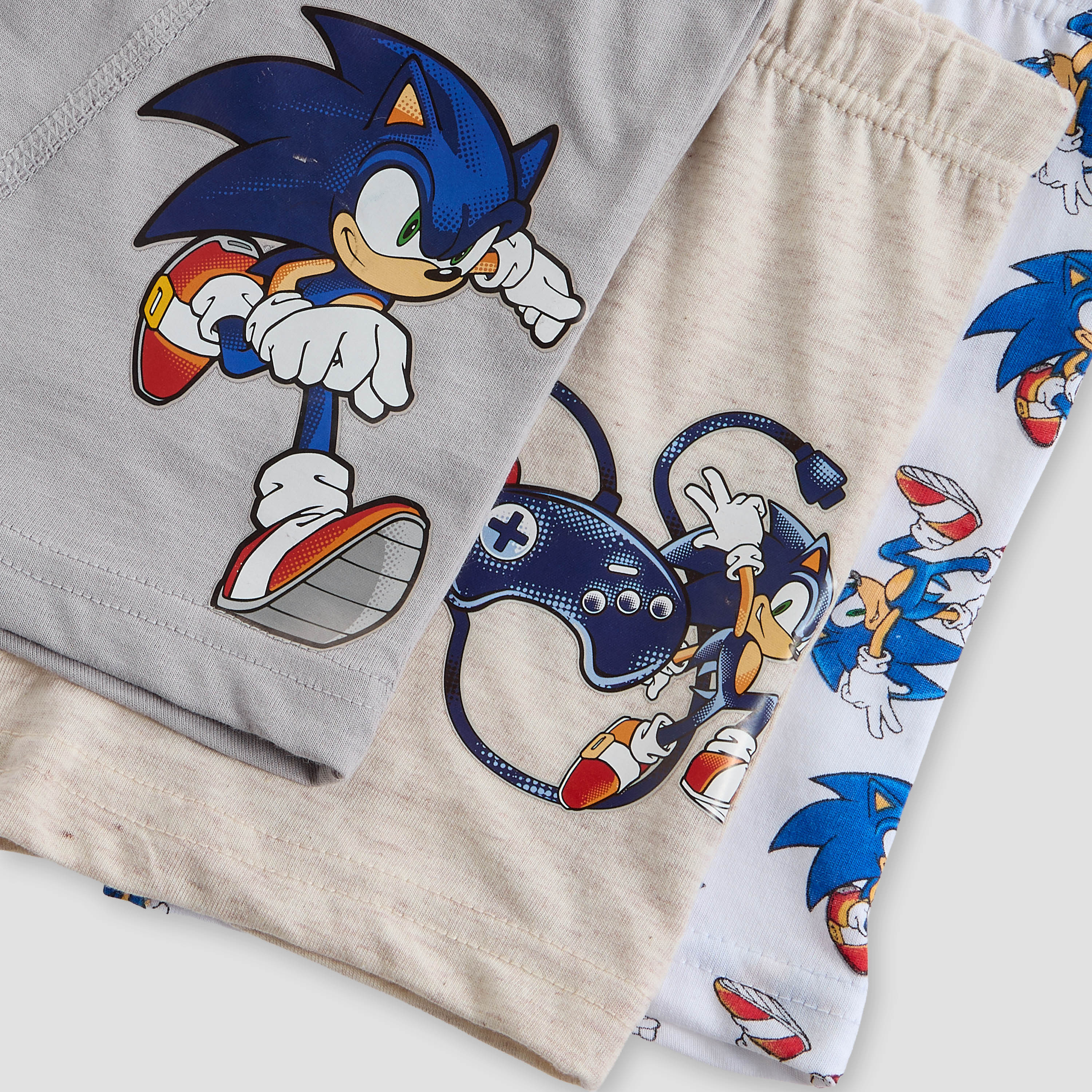 Pack of 3 Cotton Boxers with Sonic the Hedgehog Print-boys-clothing-innerwear-boxersandbriefs-image-6
