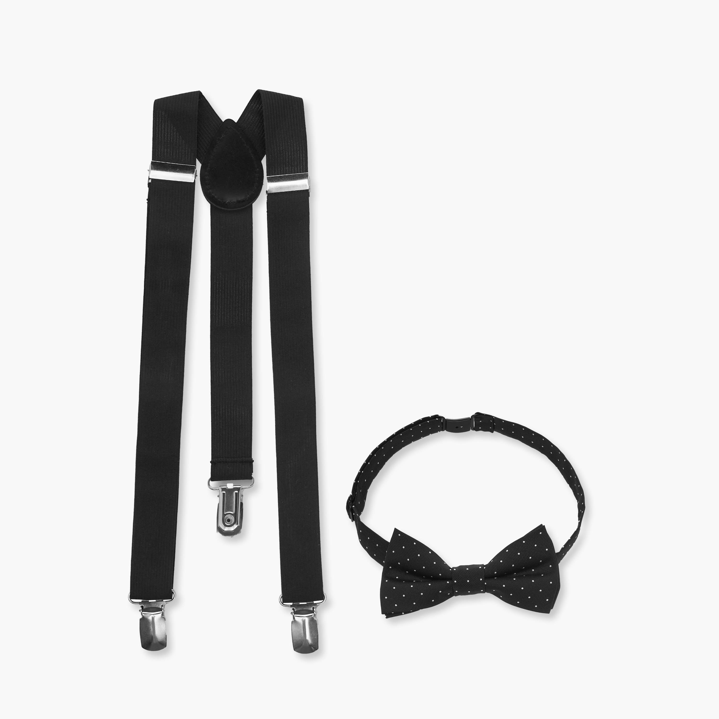 Juniors Suspenders with Bow Tie-boys-accessories-belts-image-1
