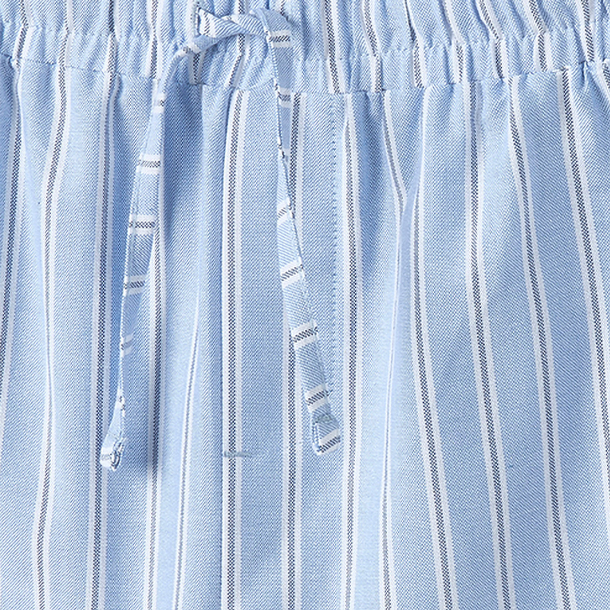 طقم بنطلون بيجاما مخطط وتيشيرت قطن برقبة ضيقة وأكمام طويلة من جونيورز-boys-clothing-nightwear-image-7