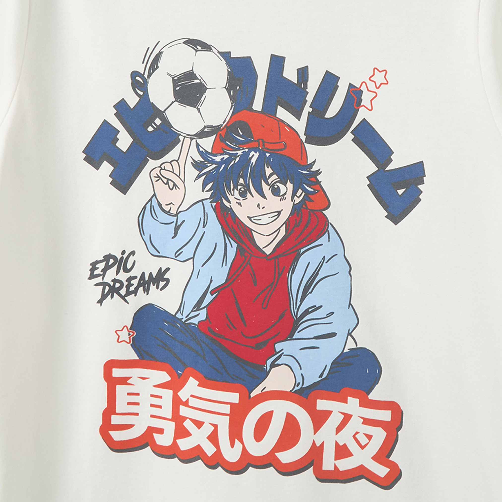Juniors Cotton Crew Neck Long Sleeves Pyjama Set with Anime Print-boys-clothing-nightwear-image-6