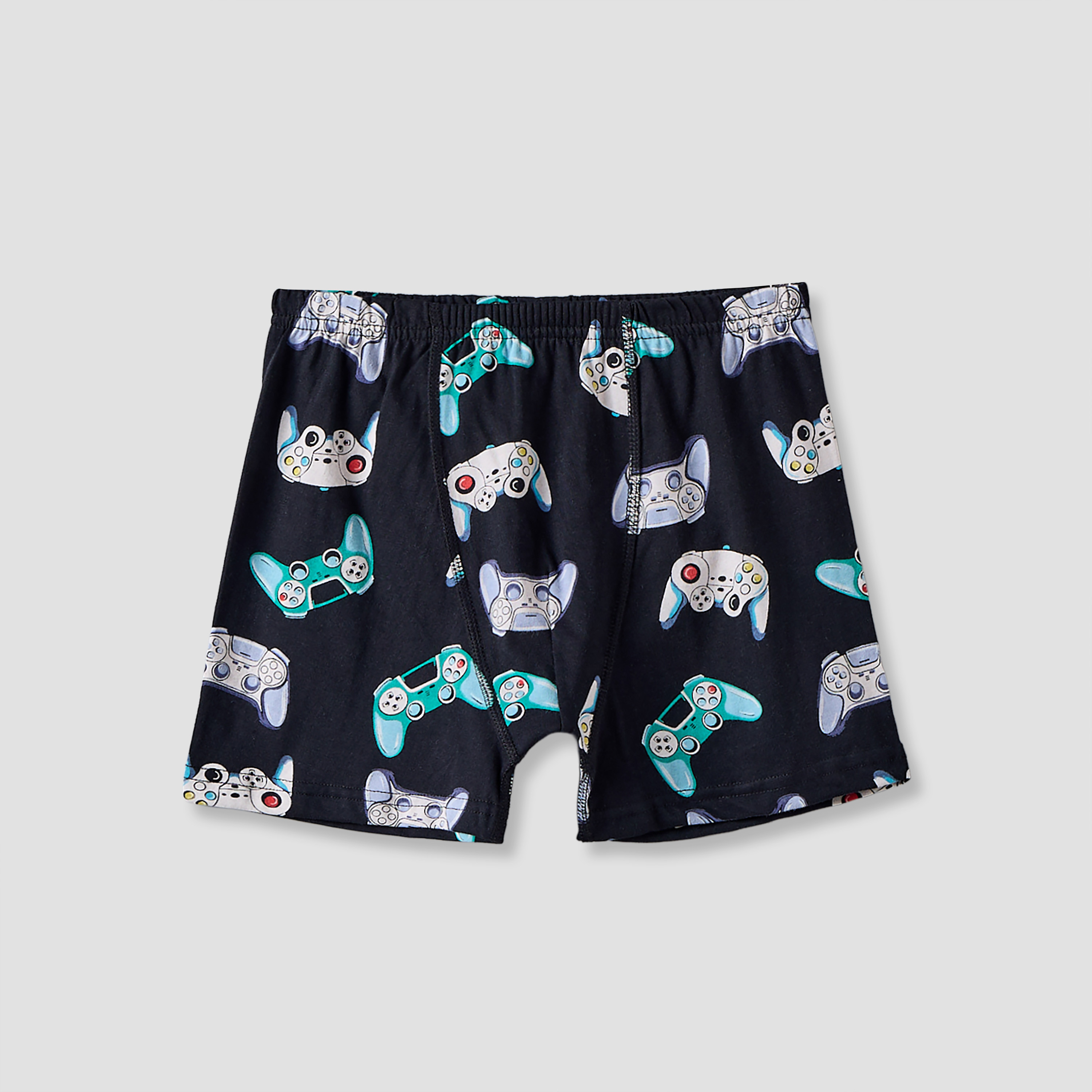 Pack of 5 Juniors Cotton Boxers with Gaming Print-boys-clothing-innerwear-boxersandbriefs-image-2