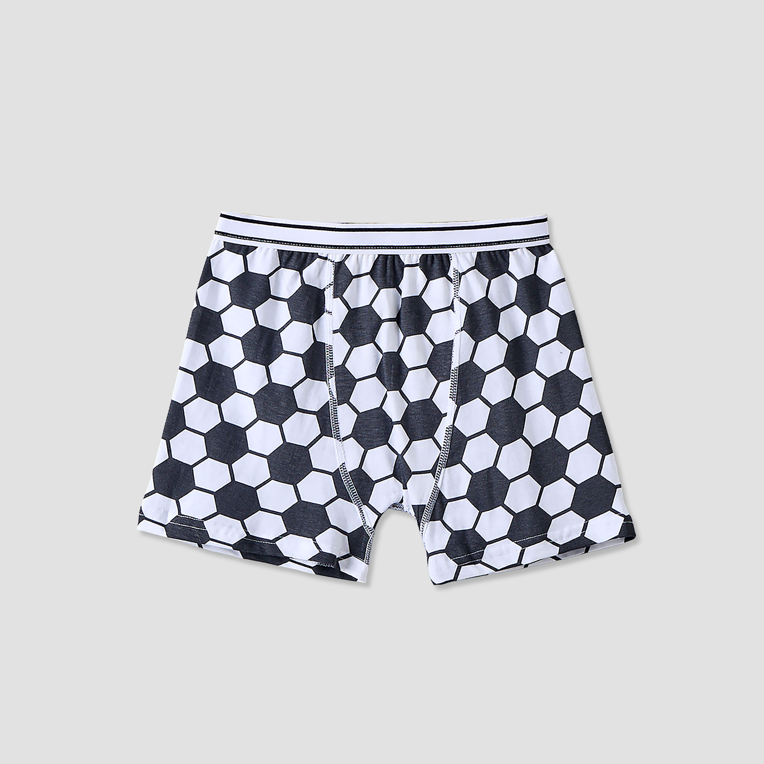 Pack of 5 Juniors Cotton Boxer Briefs with Football Print-boys-clothing-innerwear-boxersandbriefs-image-4