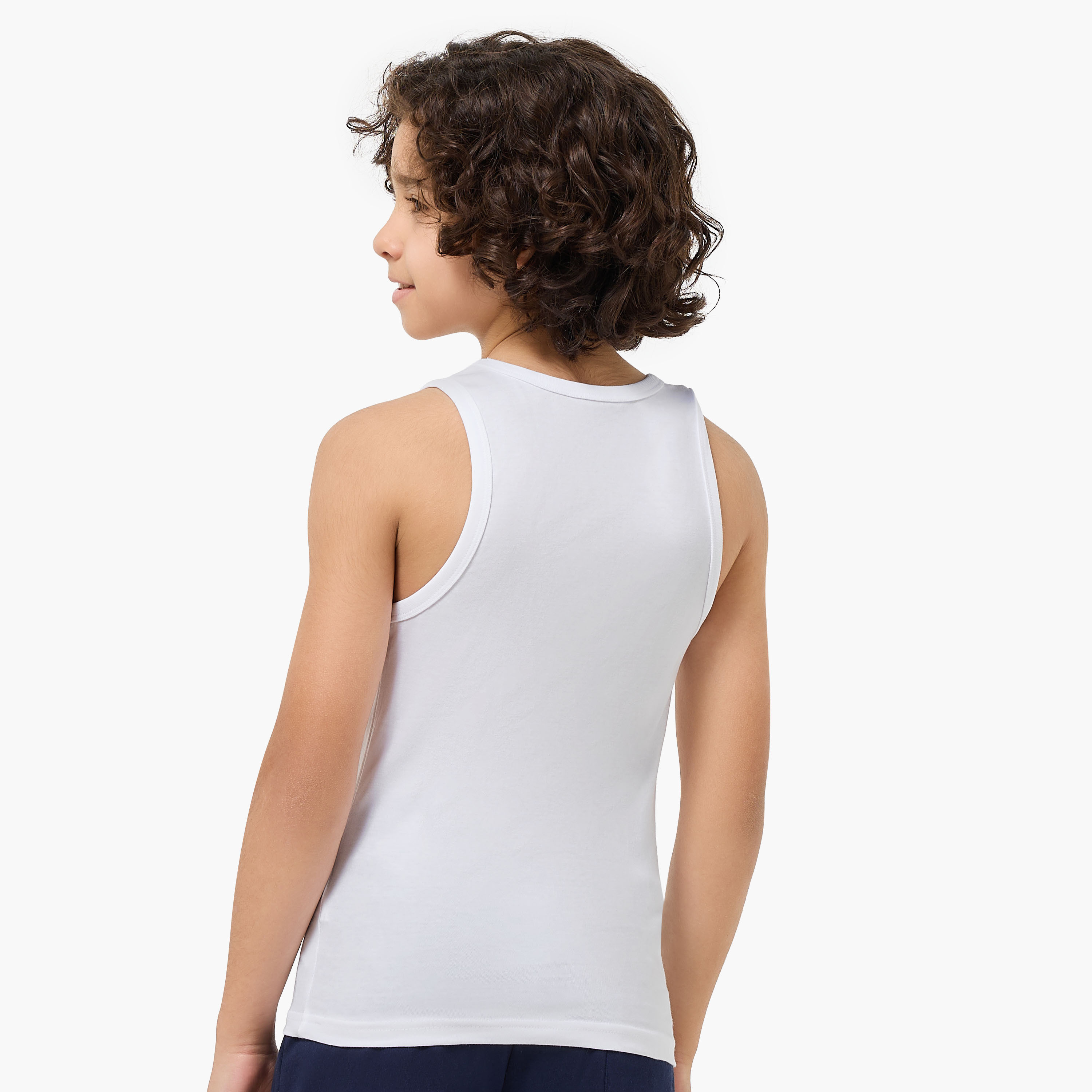 Pack of 3 Juniors Cotton Round Neck Vest with Print-boys-clothing-innerwear-vests-image-5