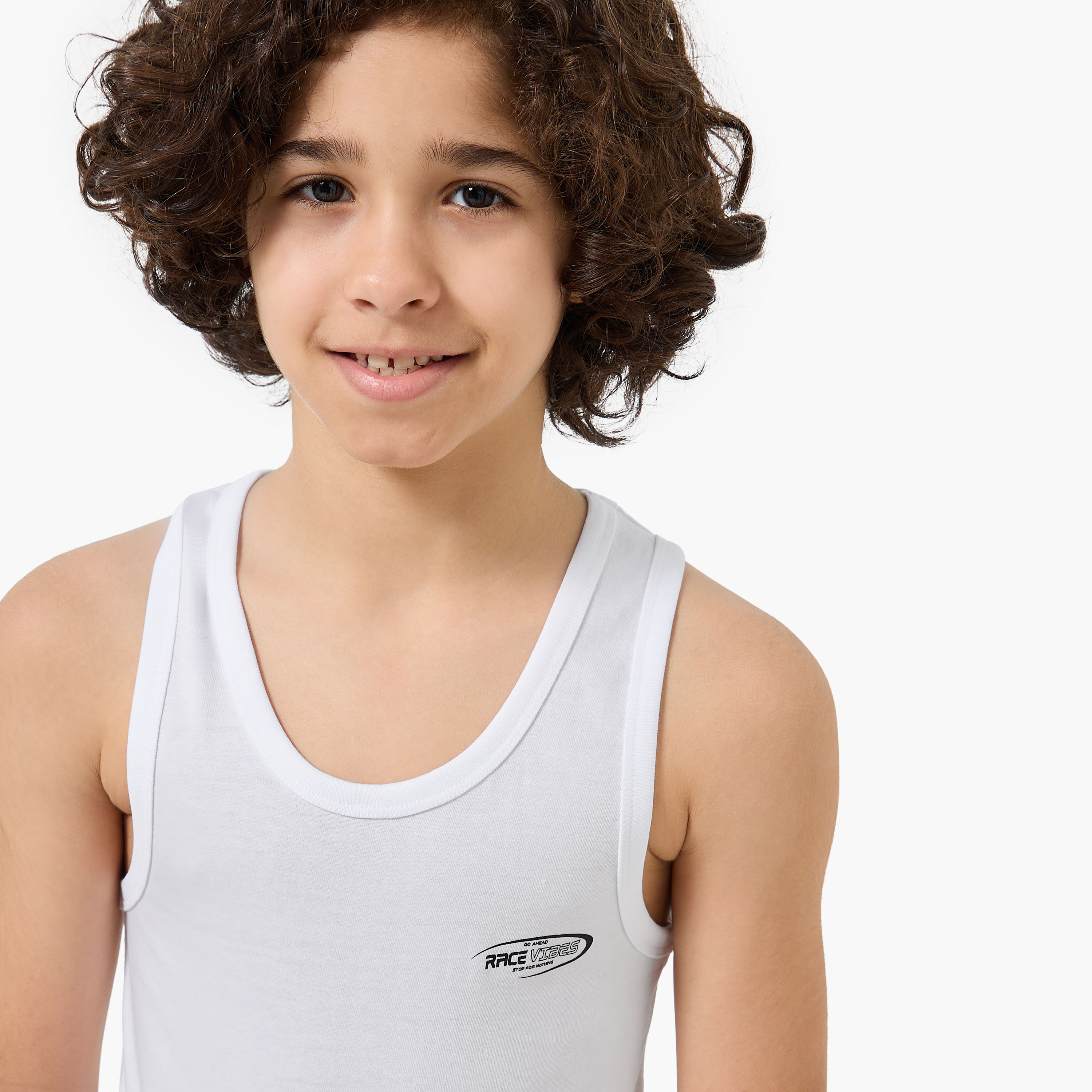 Pack of 3 Juniors Cotton Round Neck Vest with Print-boys-clothing-innerwear-vests-image-6