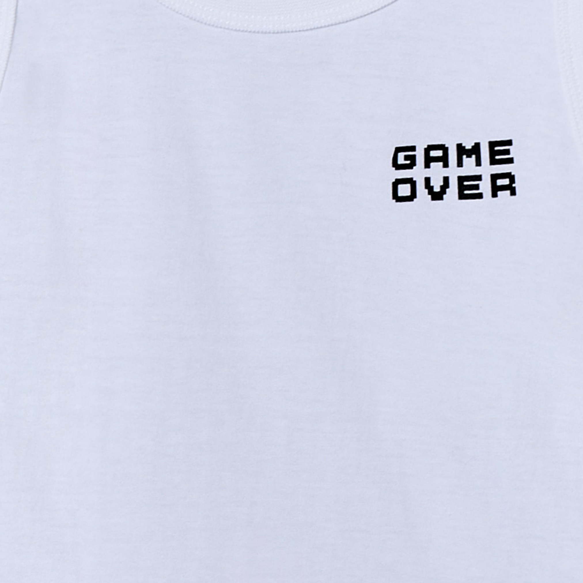 Pack of 3 Juniors Cotton Round Neck Vest with Gaming Print-boys-clothing-innerwear-vests-image-8