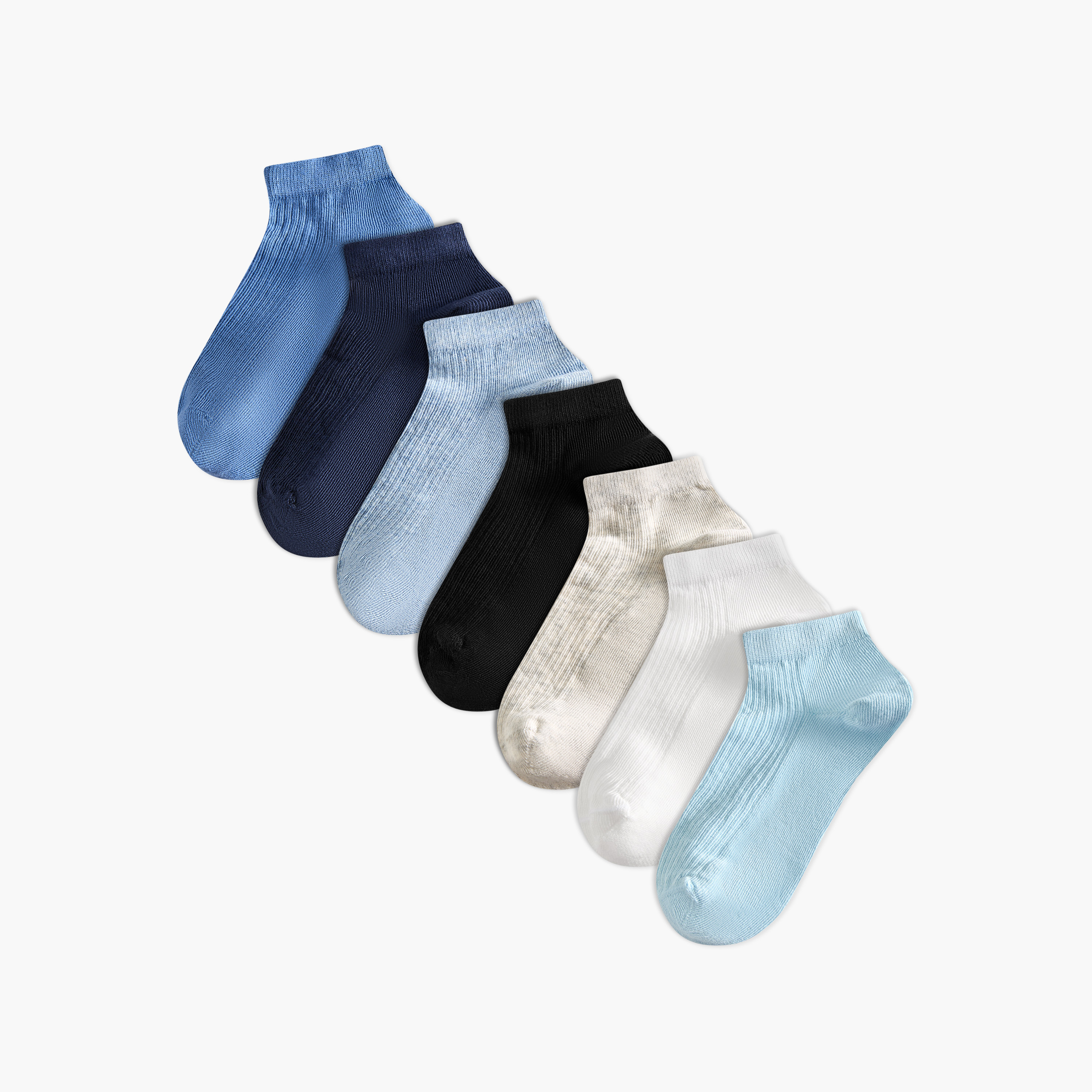 Pack of 7 Juniors Boys Socks Textured-boys-accessories-socks-image-1