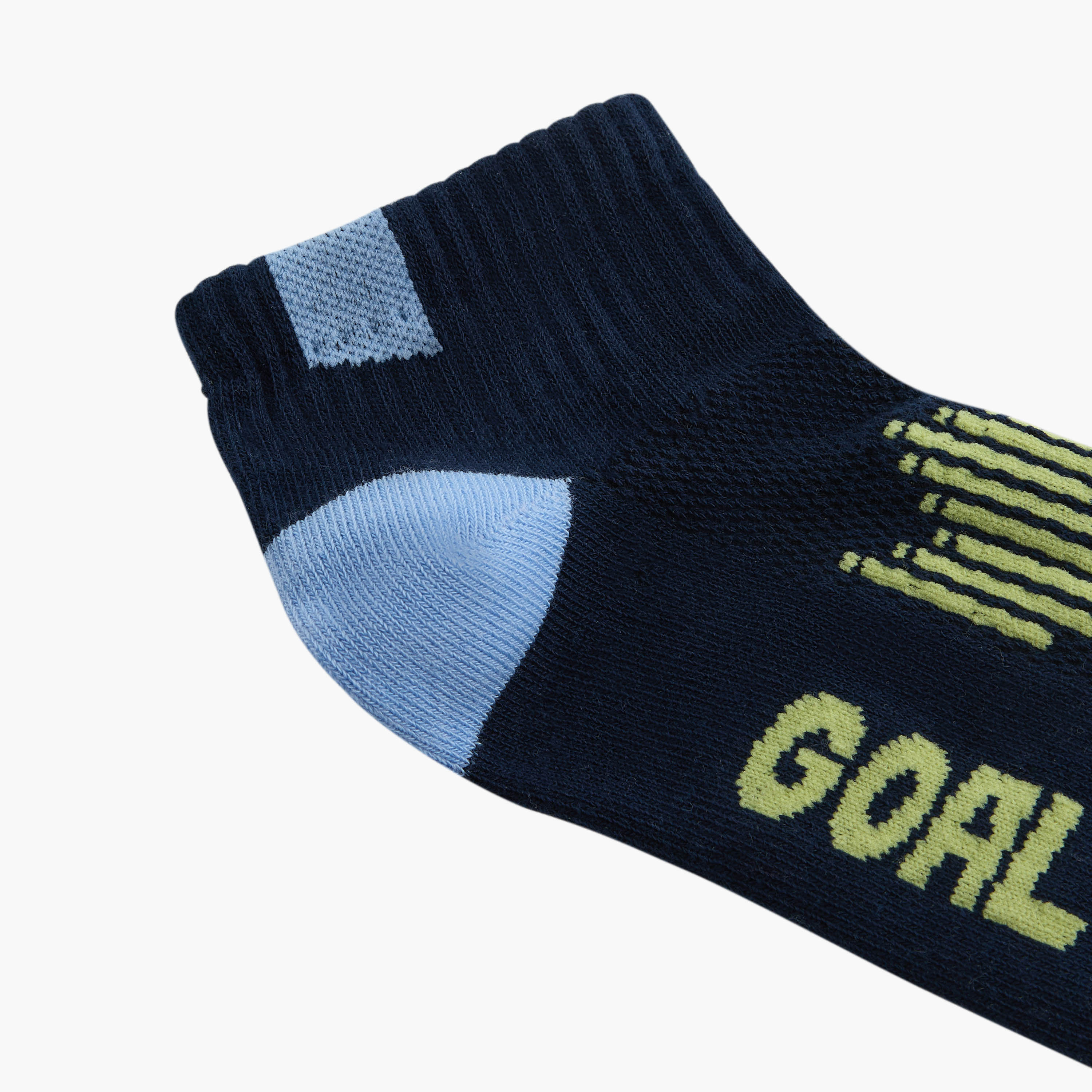 Pack of 3 Juniors Baby Boys Socks Ankle Length with Football Print-baby-boys-accessories-socks-image-5