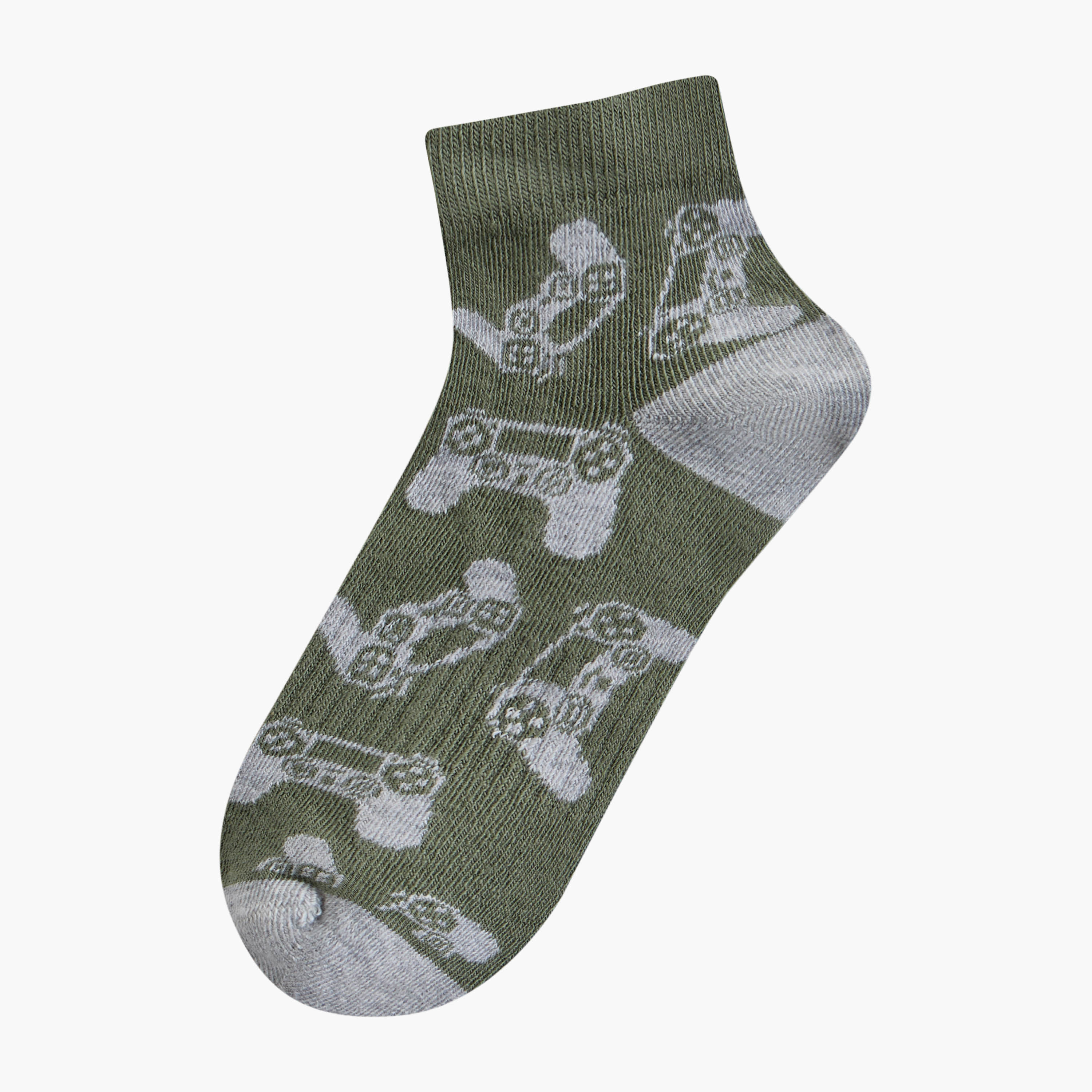 Pack of 3 Juniors Boys Socks Ankle Length-boys-accessories-socks-image-2