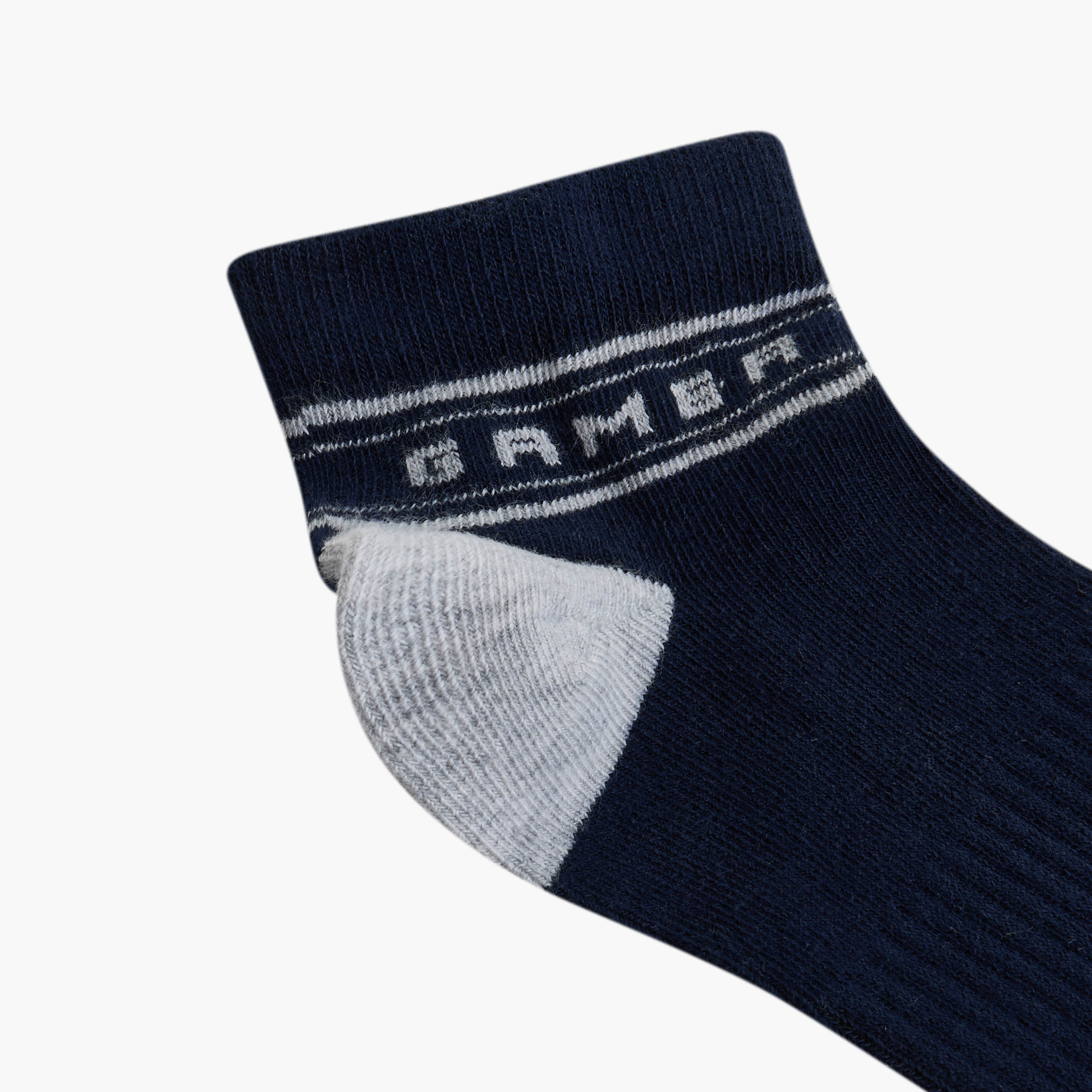 Pack of 3 Juniors Boys Socks Ankle Length-boys-accessories-socks-image-7