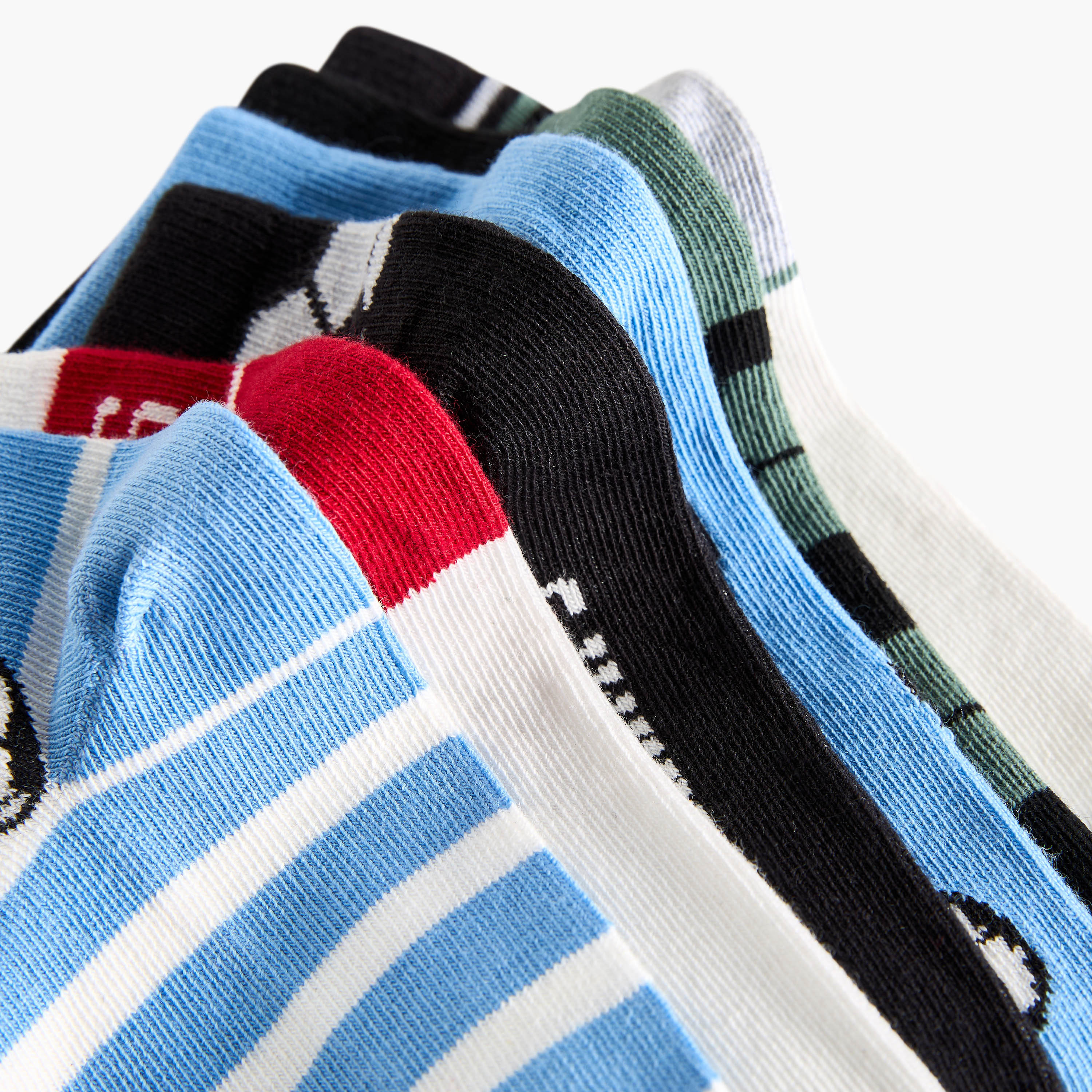 Pack of 7 Juniors Boys Socks Football Print-boys-accessories-socks-image-4