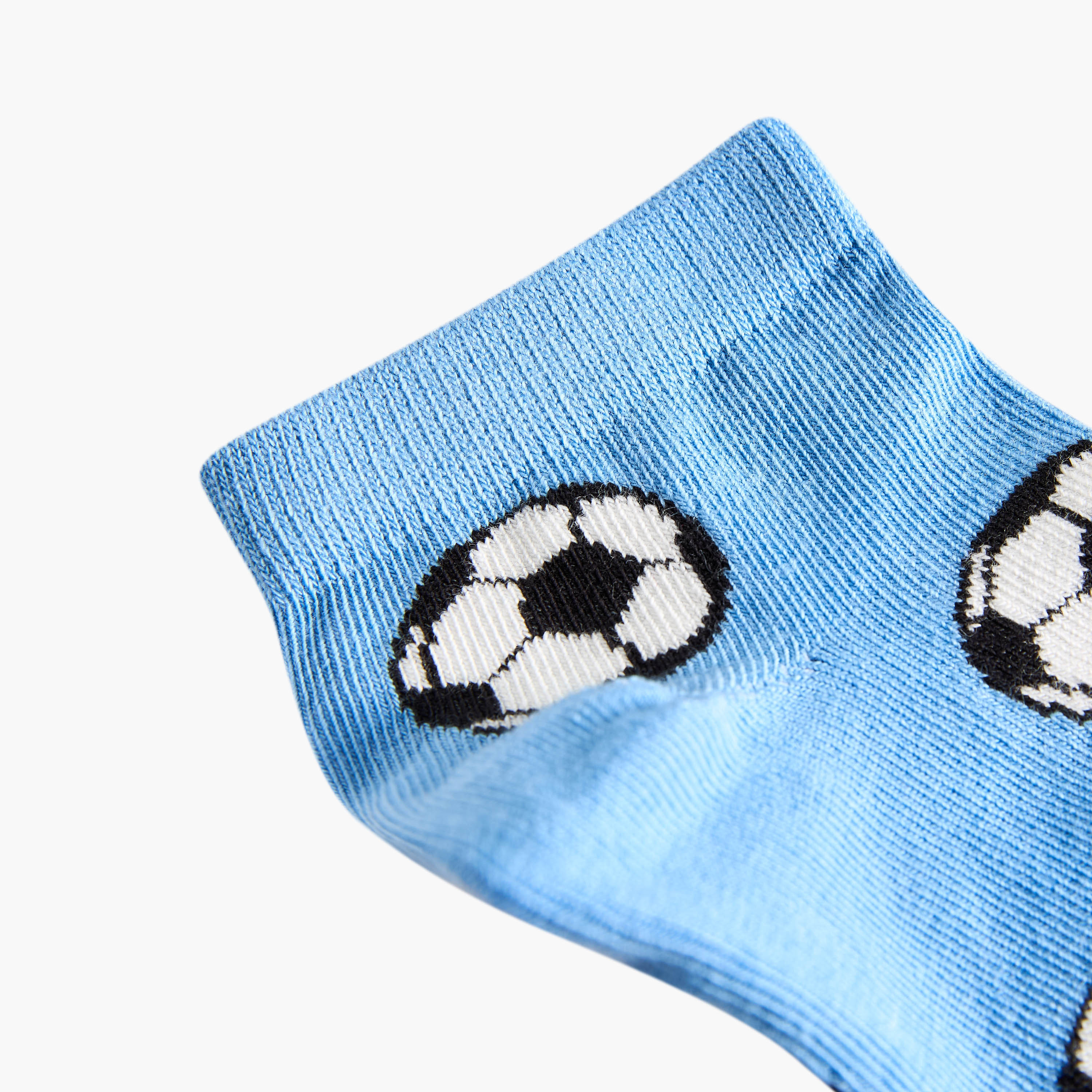 Pack of 7 Juniors Boys Socks Football Print-boys-accessories-socks-image-5