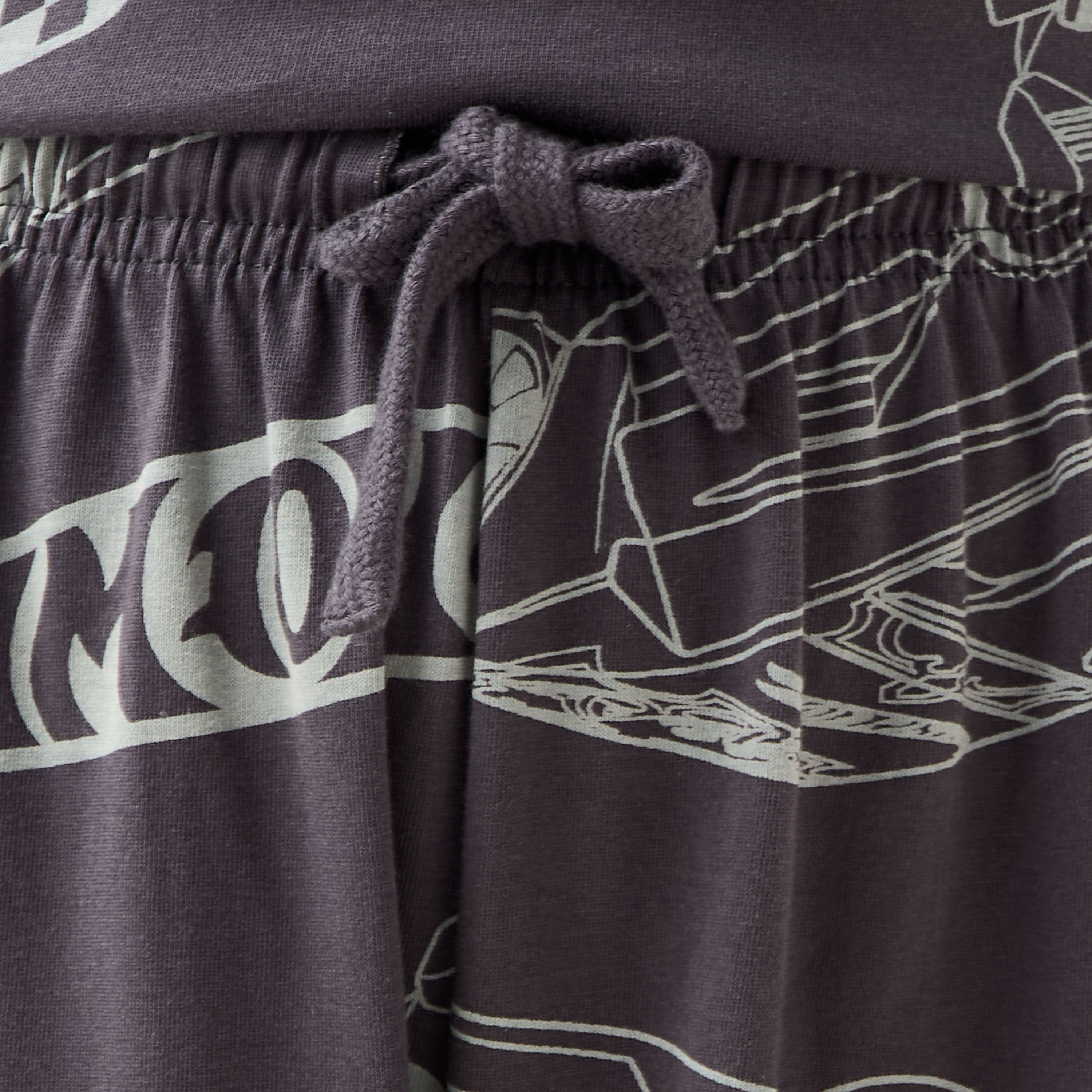 Pack of 2 Cotton Crew Neck Short Sleeves Pyjama Set with Hot Wheels Print-boys-clothing-nightwear-image-8