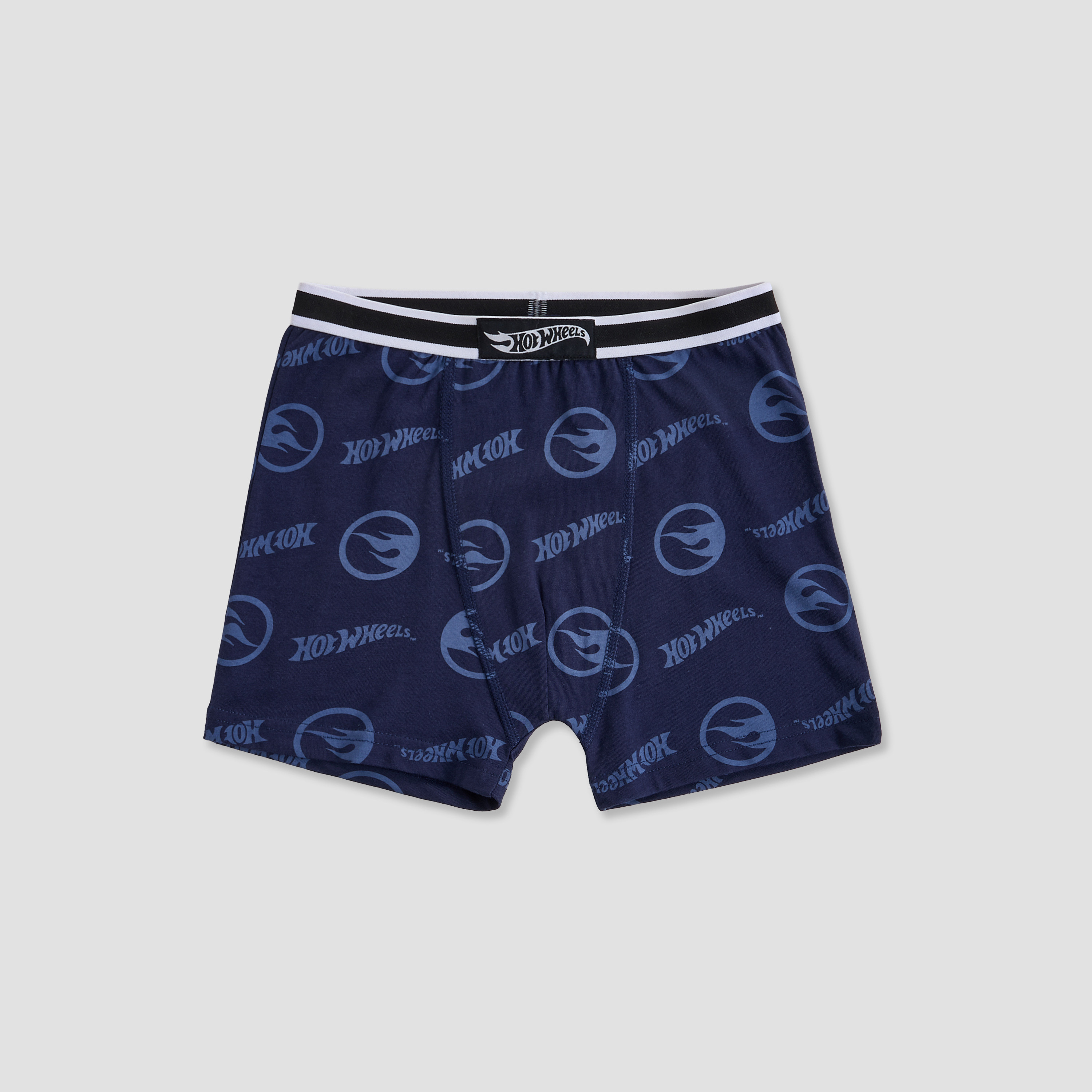 Pack of 3 Cotton Boxers with Hot Wheels Print-boys-clothing-innerwear-boxersandbriefs-image-2