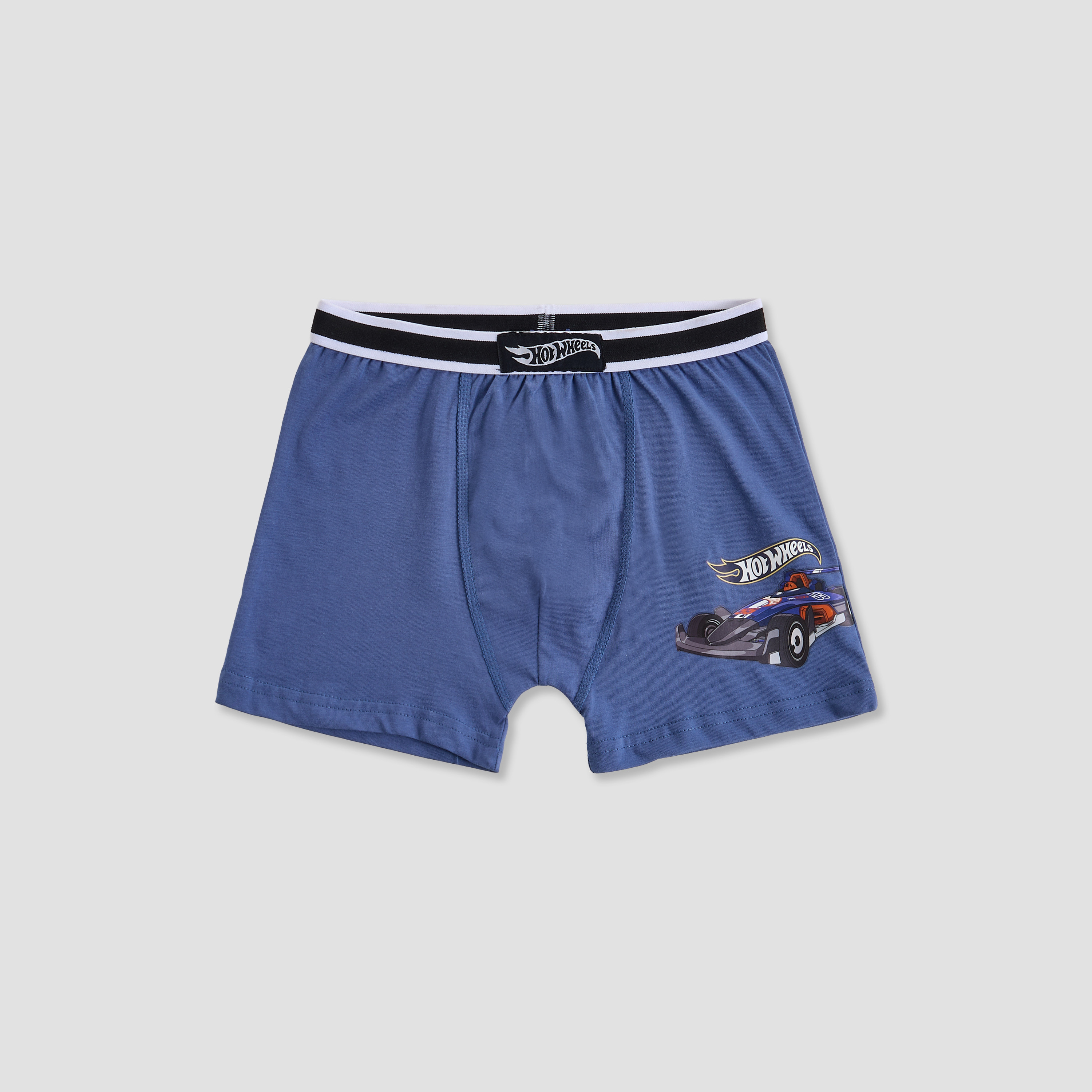 Pack of 3 Cotton Boxers with Hot Wheels Print-boys-clothing-innerwear-boxersandbriefs-image-4