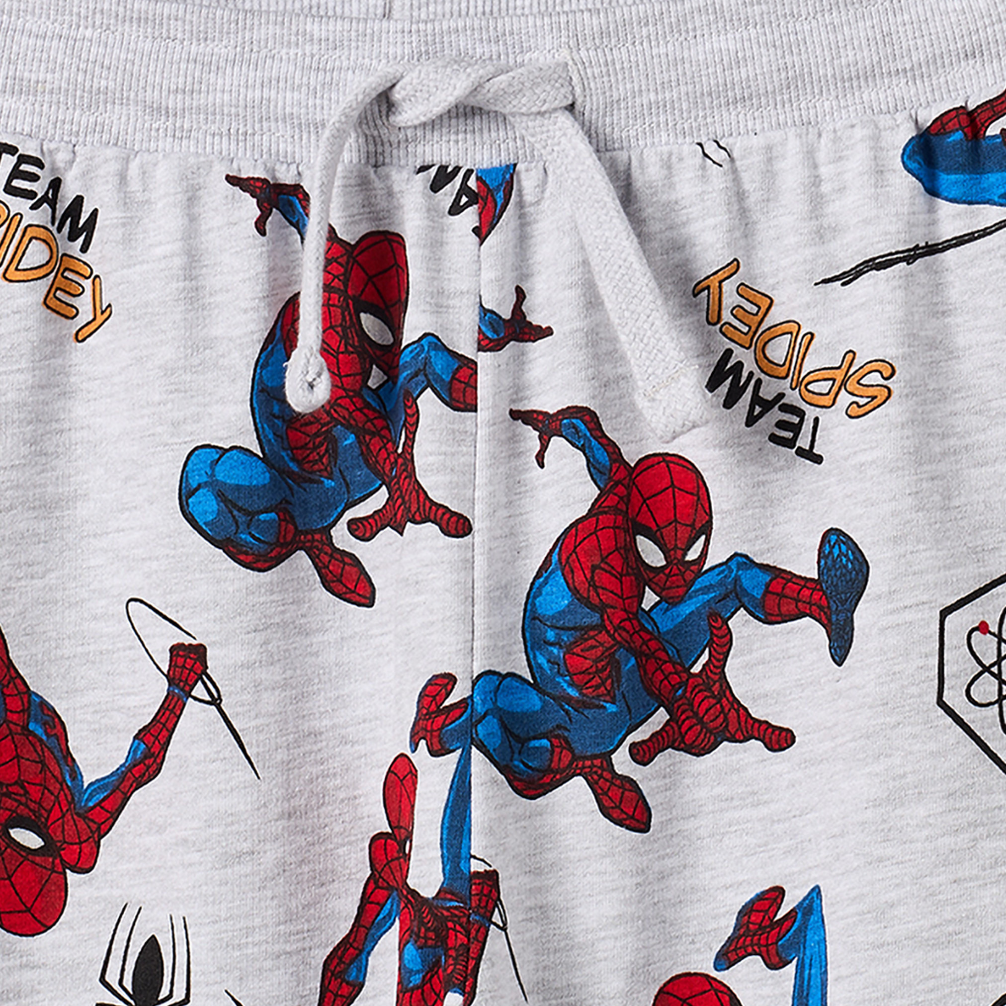 Cotton Crew Neck Long Sleeves Pyjama Set with Spider-Man Print-boys-clothing-nightwear-image-6