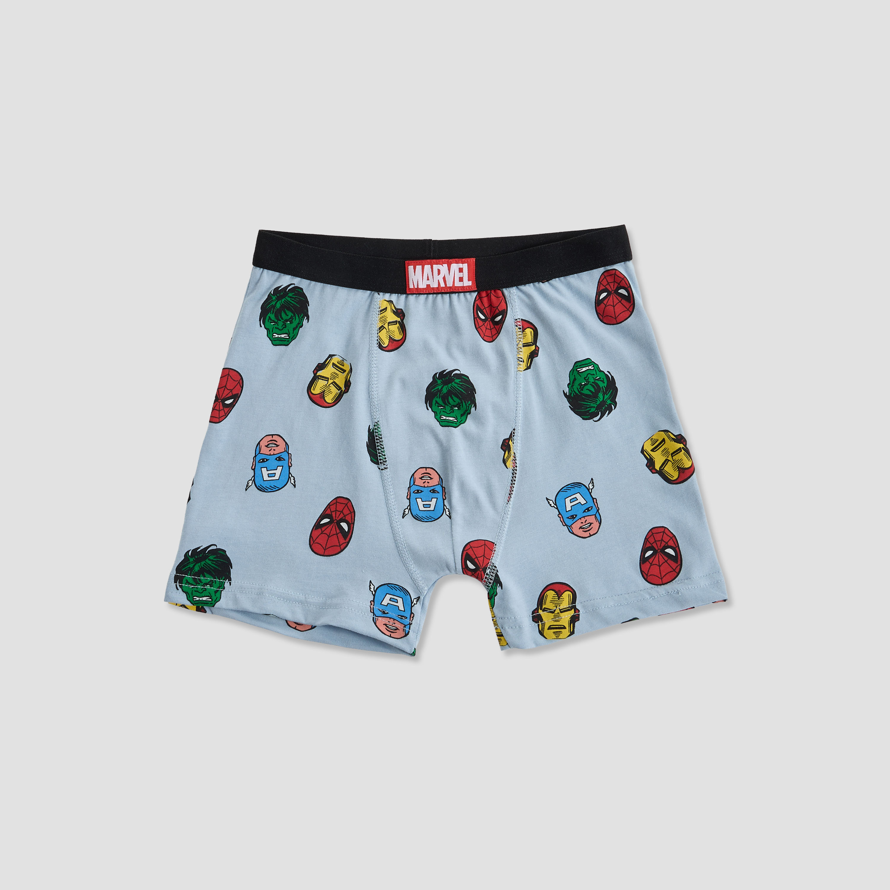 Pack of 3 Cotton Boxers with Avengers Print-boys-clothing-innerwear-boxersandbriefs-image-3