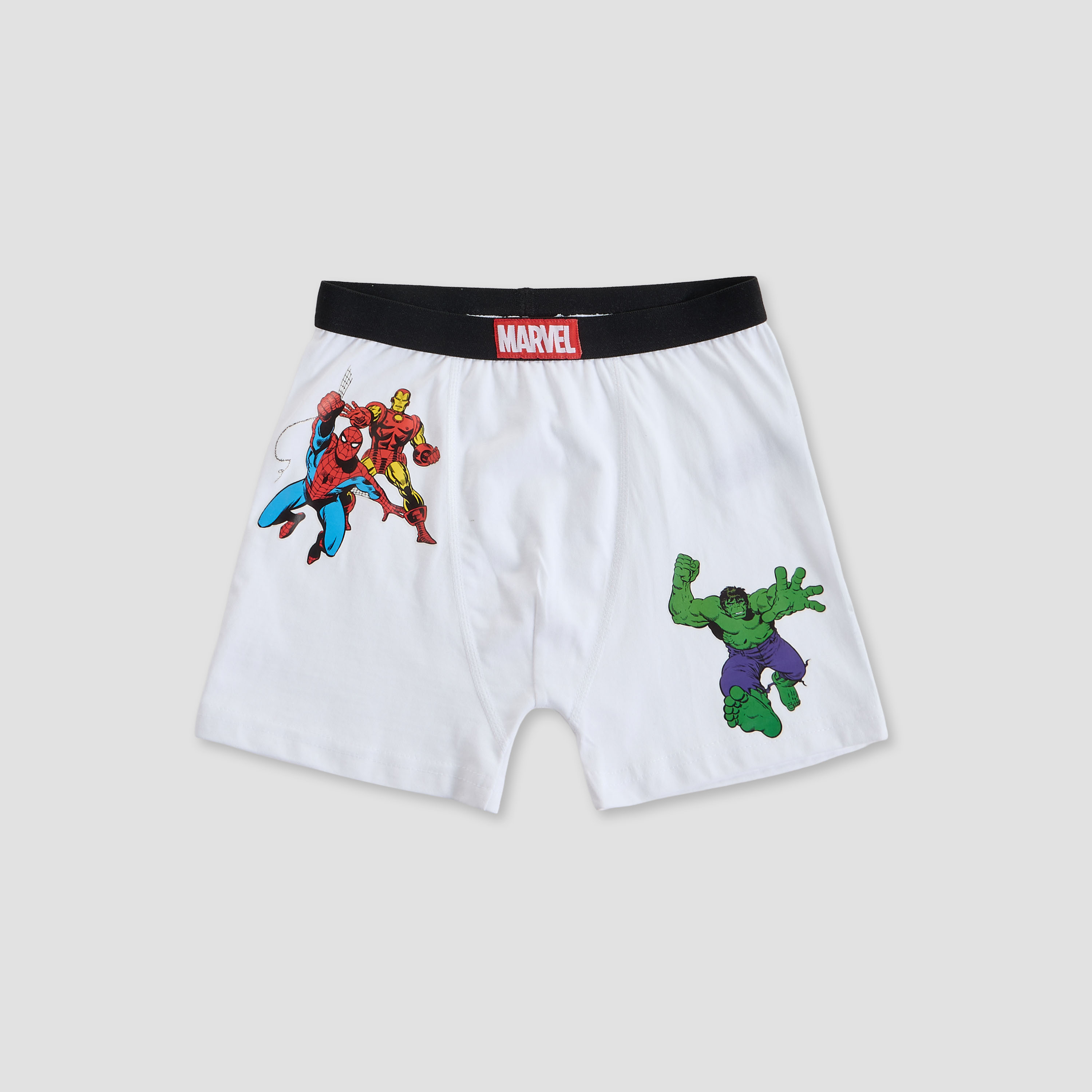 Pack of 3 Cotton Boxers with Avengers Print-boys-clothing-innerwear-boxersandbriefs-image-4