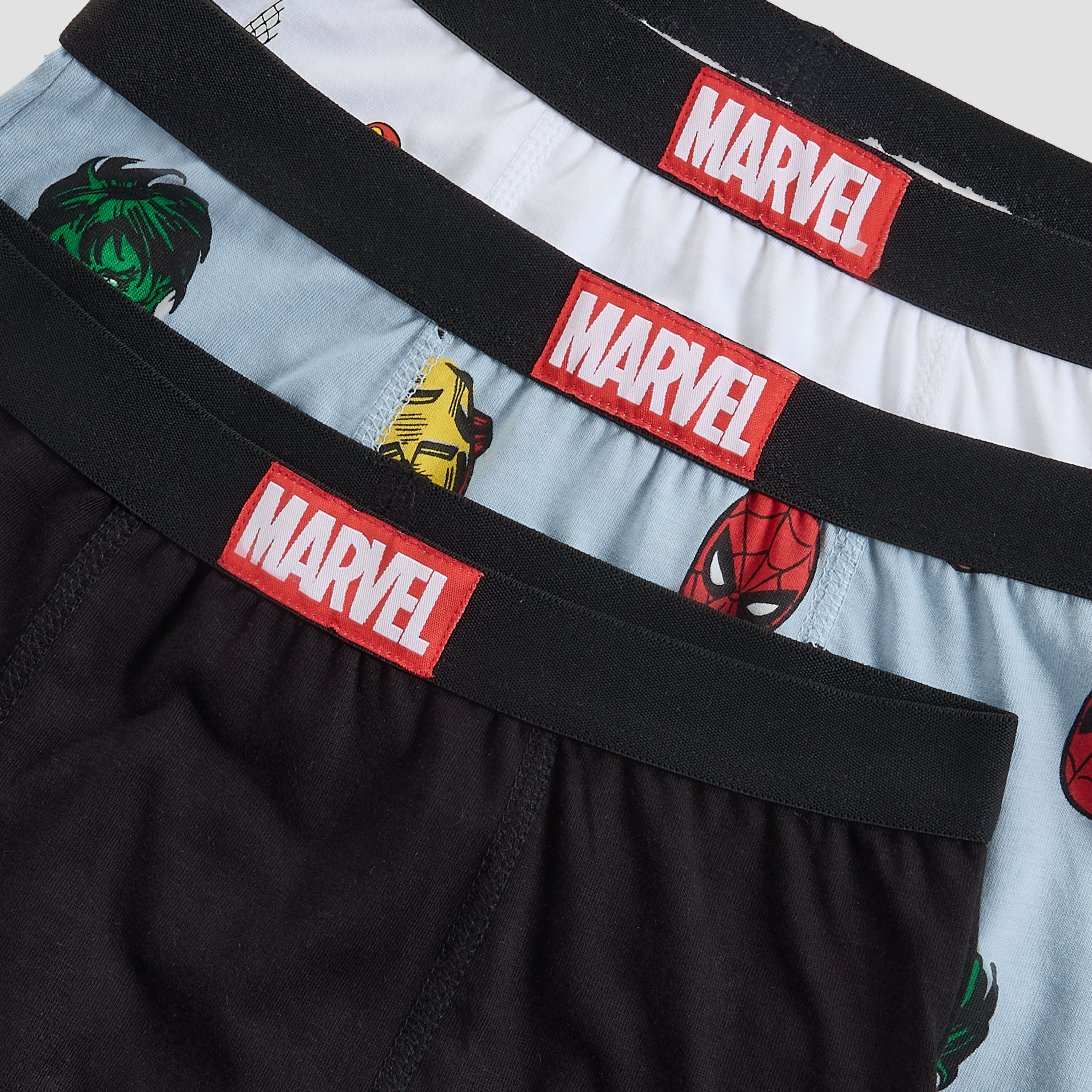 Pack of 3 Cotton Boxers with Avengers Print-boys-clothing-innerwear-boxersandbriefs-image-5