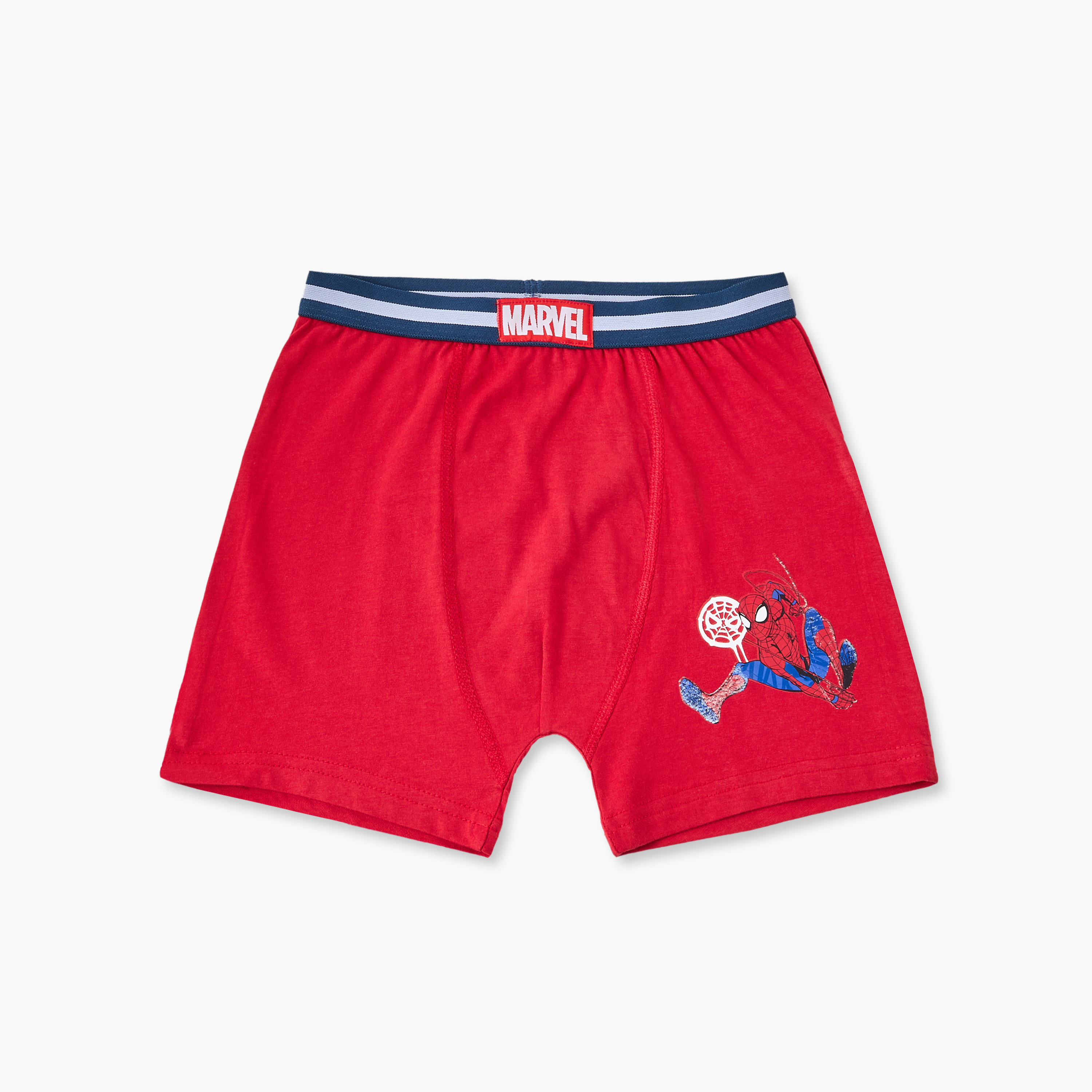 سراويل بوكسر قطن بطبعات سبايدرمان - طقم من 3 قطع-boys-clothing-innerwear-boxersandbriefs-image-3