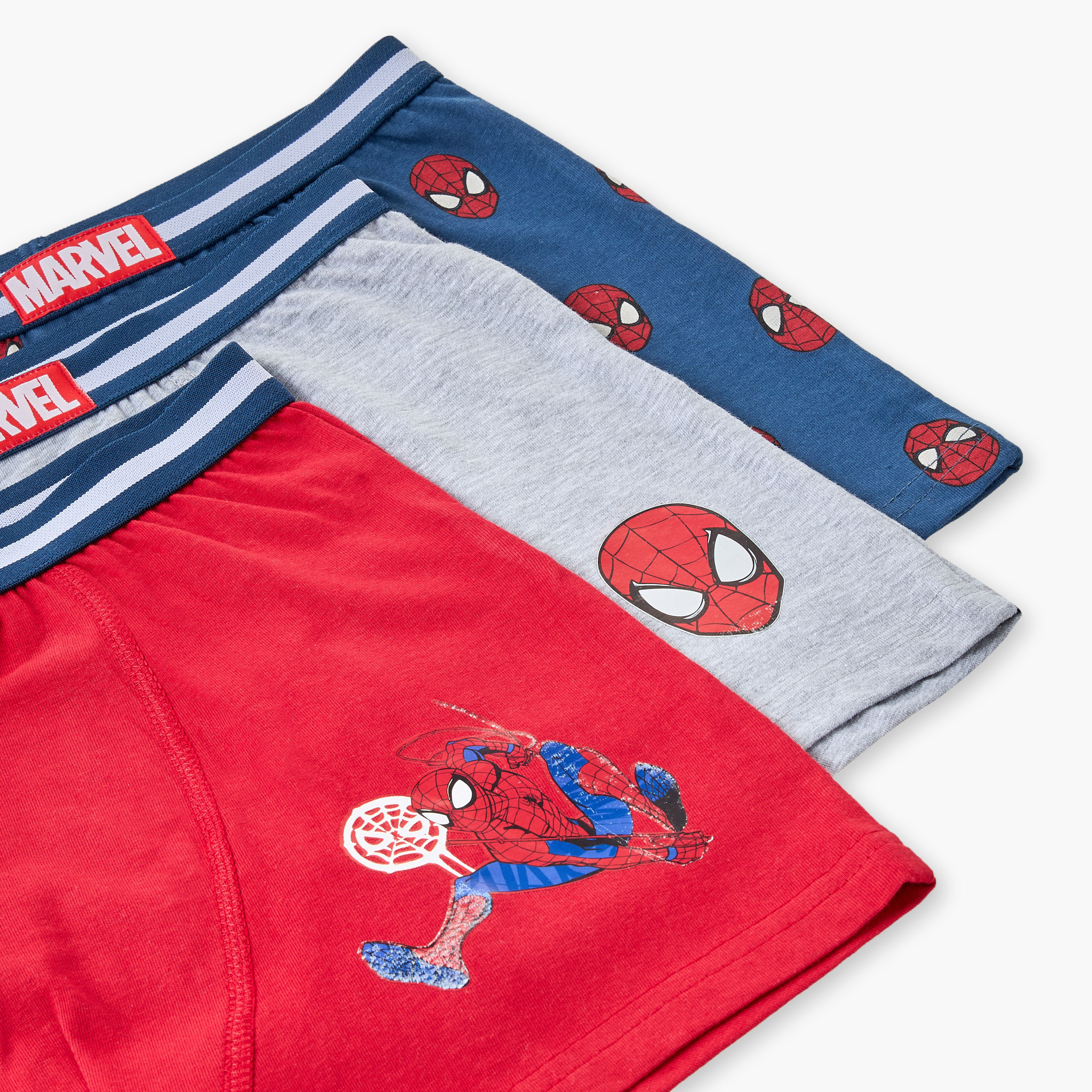 سراويل بوكسر قطن بطبعات سبايدرمان - طقم من 3 قطع-boys-clothing-innerwear-boxersandbriefs-image-6