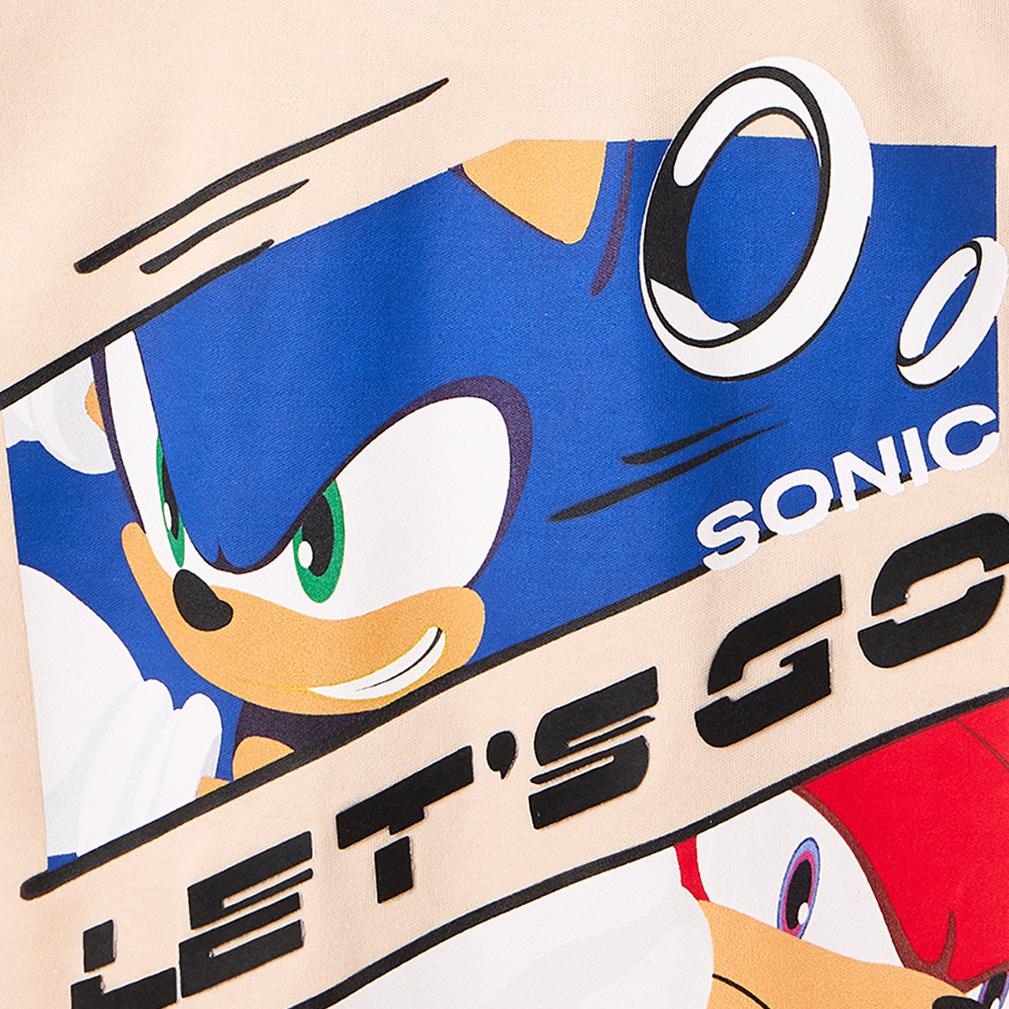 Cotton Crew Neck Short Sleeves Pyjama Set with Sonic the Hedgehog Print-boys-clothing-nightwear-image-5