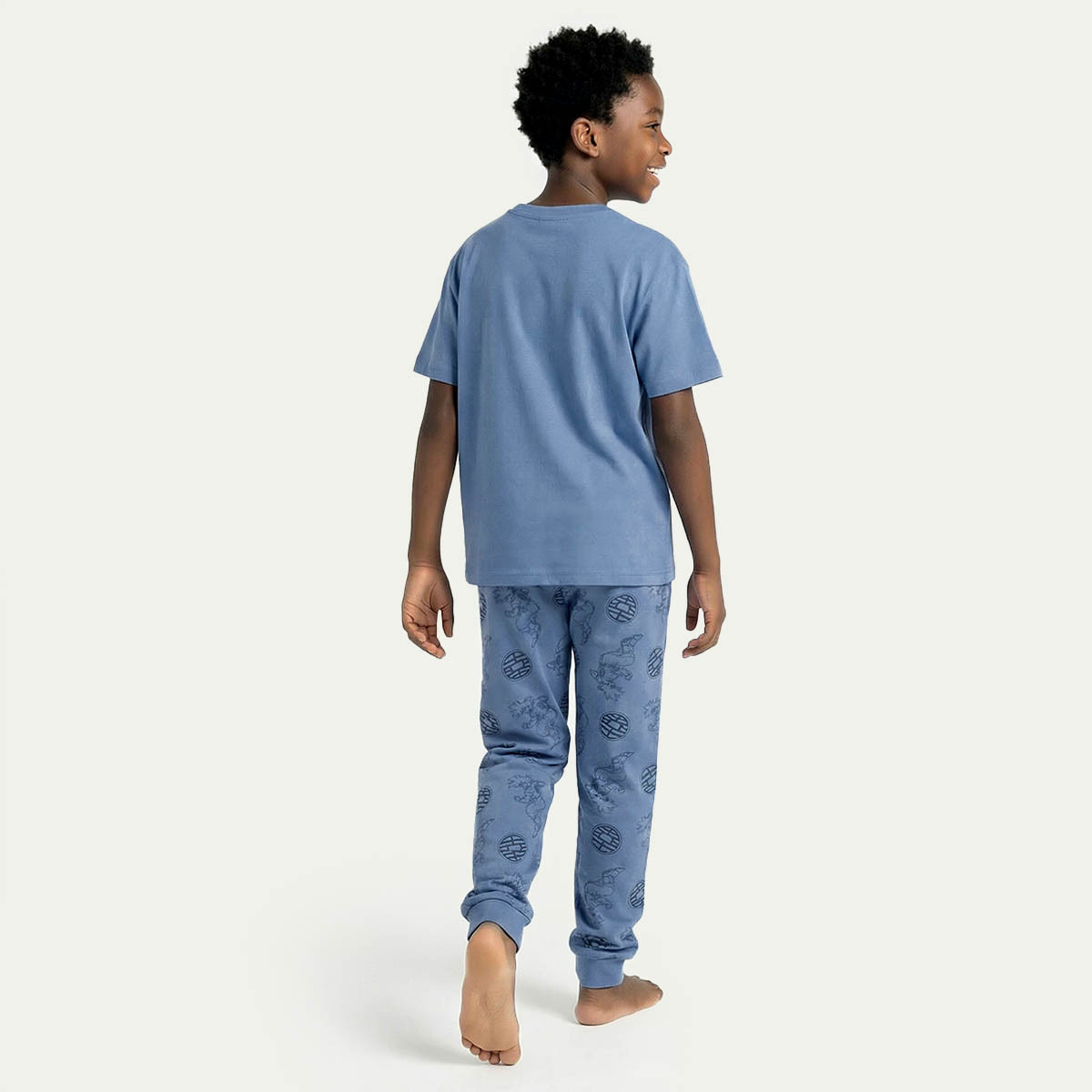 TV Tokyo Cotton Round Neck Short Sleeves Pyjama Set with Dragon Ball Z Print-boys-clothing-nightwear-image-3