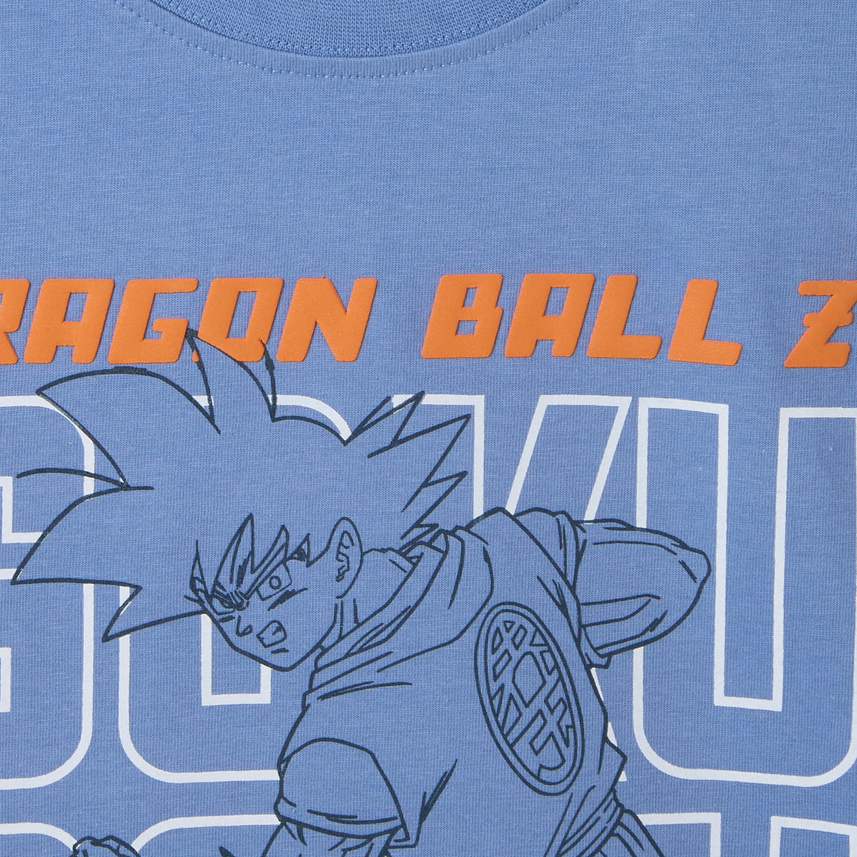 TV Tokyo Cotton Round Neck Short Sleeves Pyjama Set with Dragon Ball Z Print-boys-clothing-nightwear-image-5