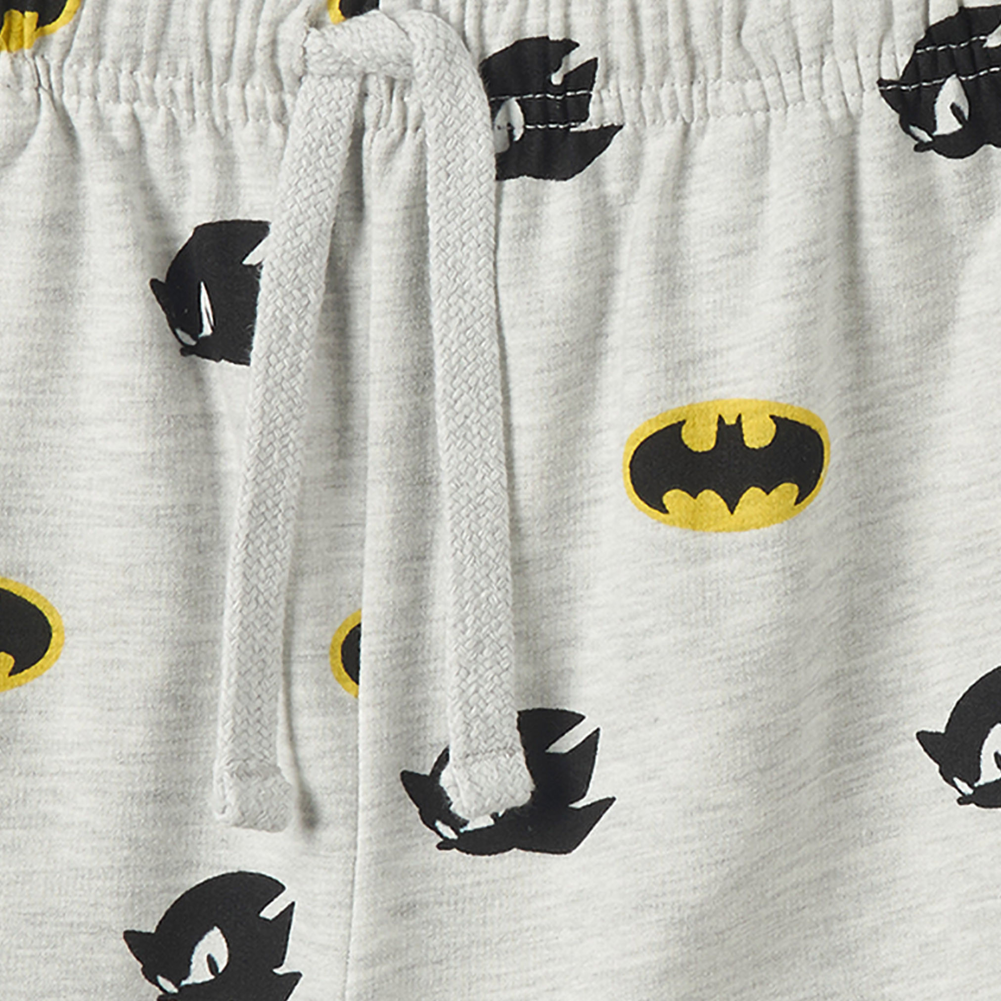 Cotton Crew Neck Long Sleeves Pyjama Set with Sonic and Batman Print-boys-clothing-nightwear-image-7