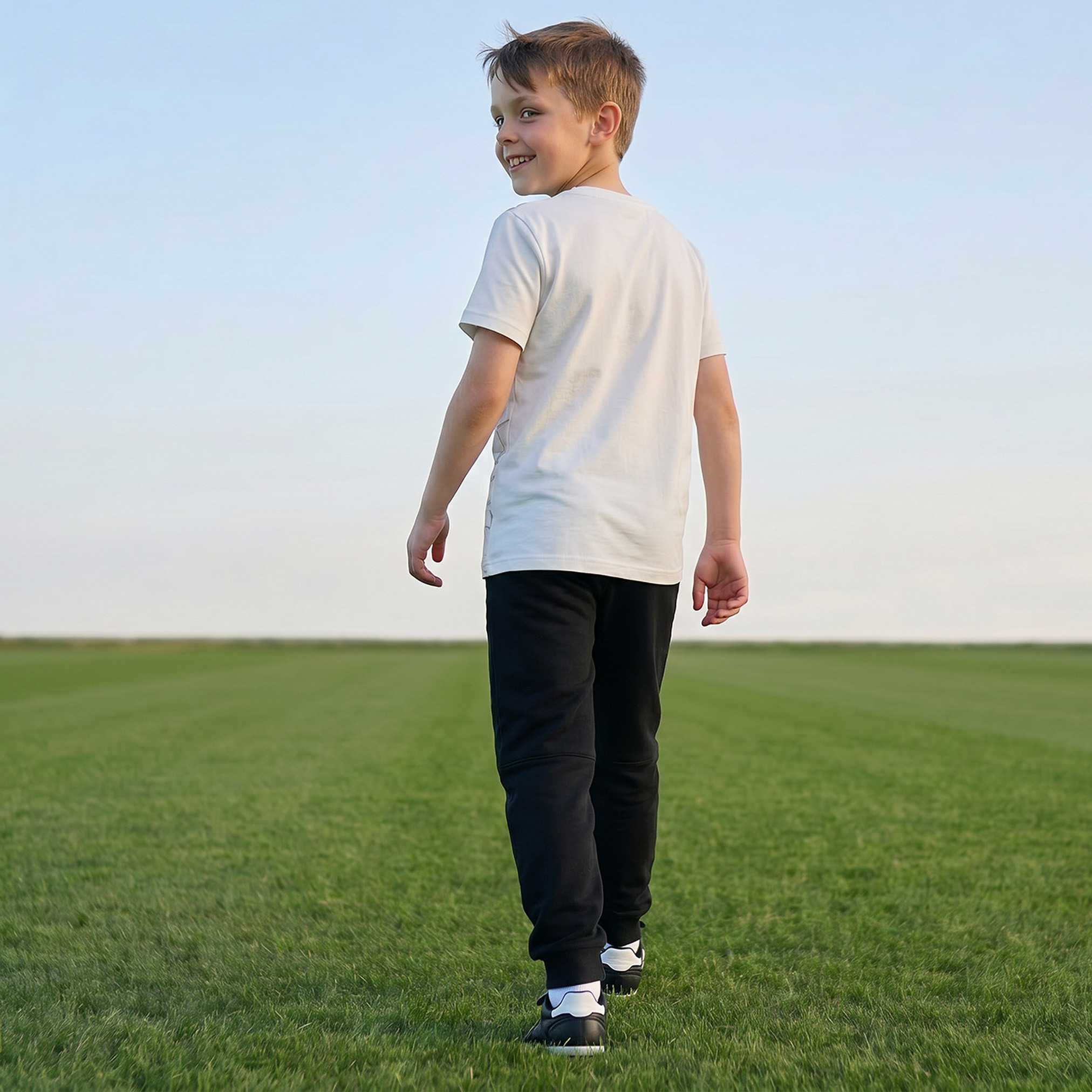 FIFA Cotton Crew Neck Short Sleeves Pyjama Set with Logo Print-boys-clothing-nightwear-image-3