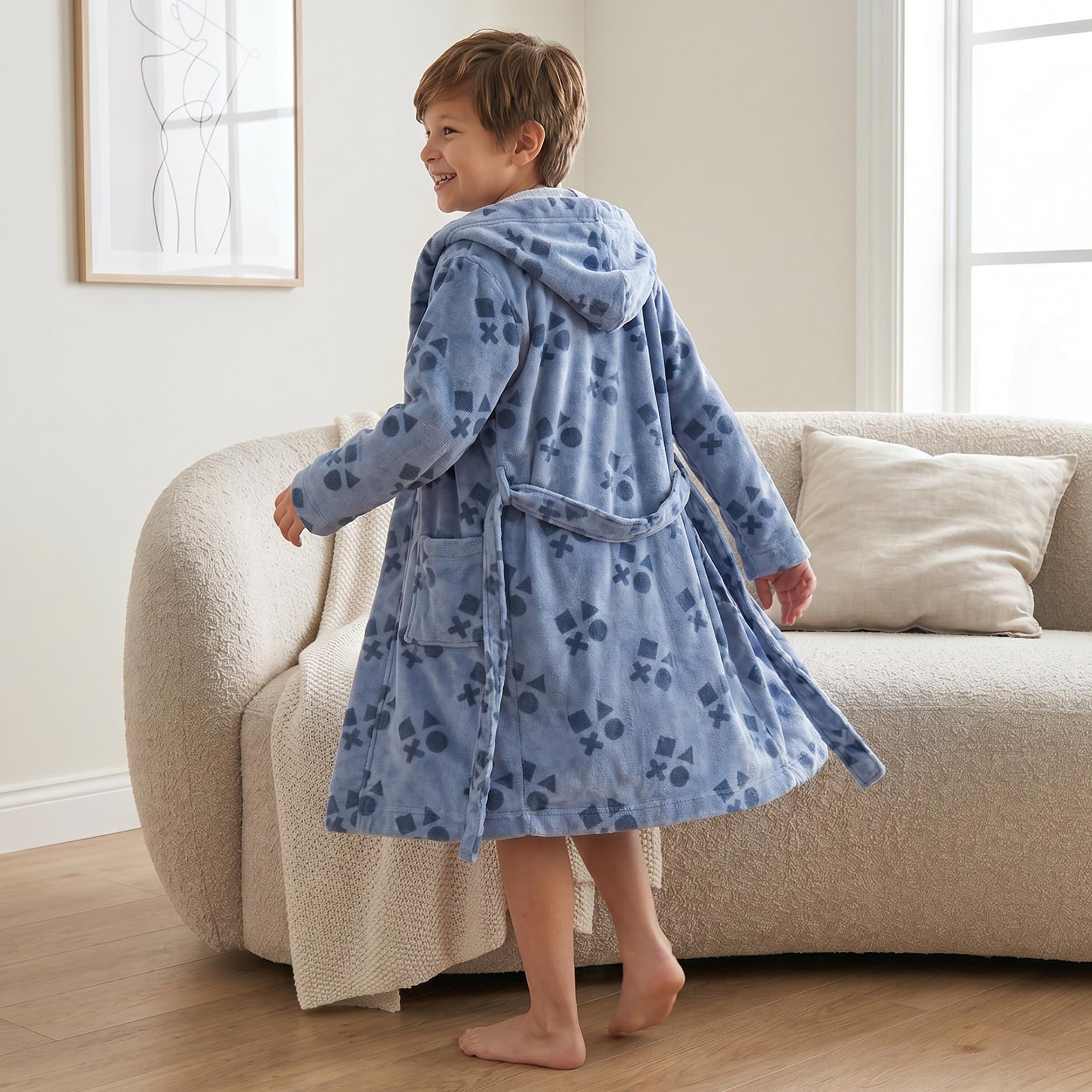 PlayStation Bathrobe with Tie-Up Belt-baby-bathandcare-towels-image-2