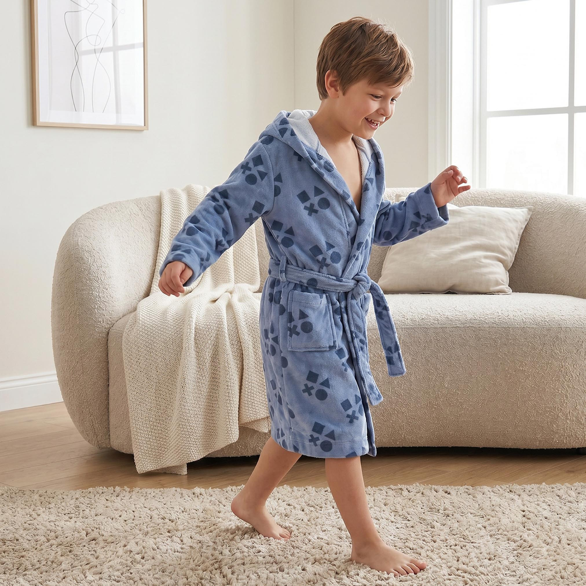 PlayStation Bathrobe with Tie-Up Belt-baby-bathandcare-towels-image-4