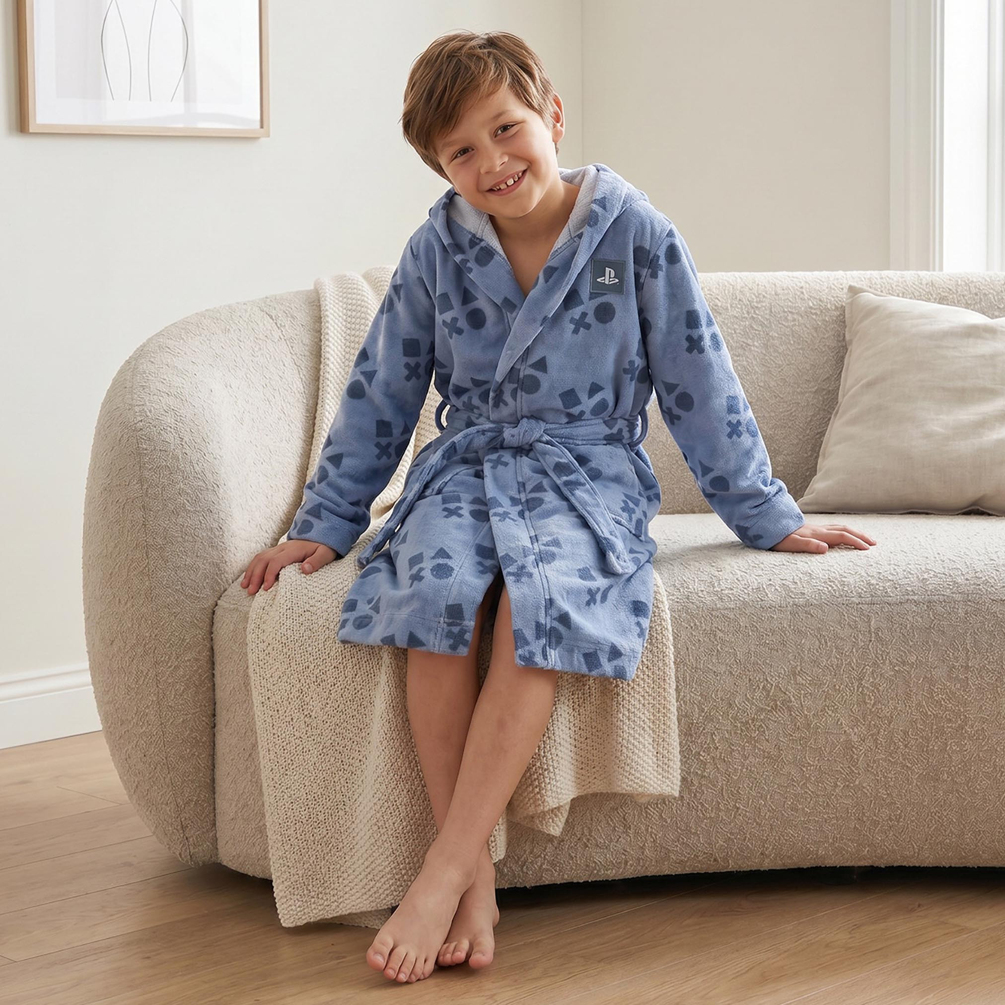 PlayStation Bathrobe with Tie-Up Belt-baby-bathandcare-towels-image-5