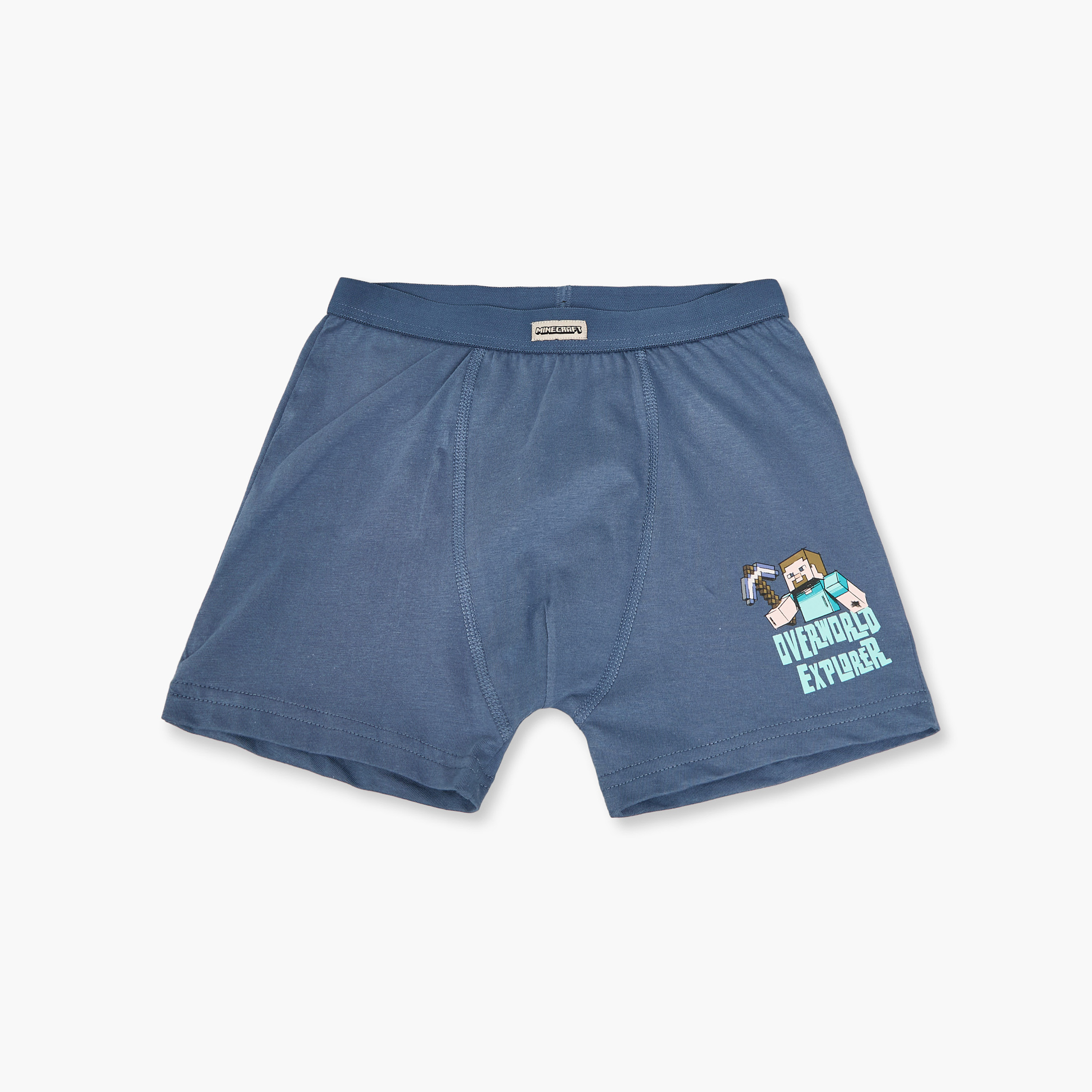 Pack of 3 Minecraft Boxer with Elastic Waistband-boys-clothing-innerwear-boxersandbriefs-image-2