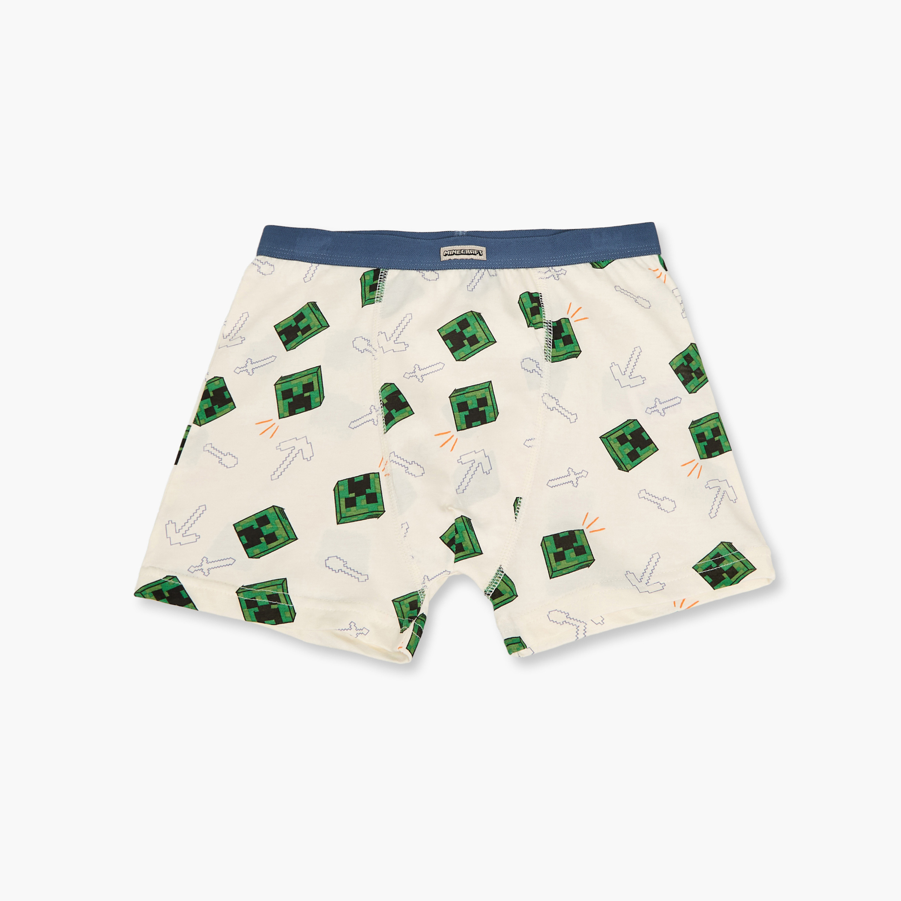 Pack of 3 Minecraft Boxer with Elastic Waistband-boys-clothing-innerwear-boxersandbriefs-image-4